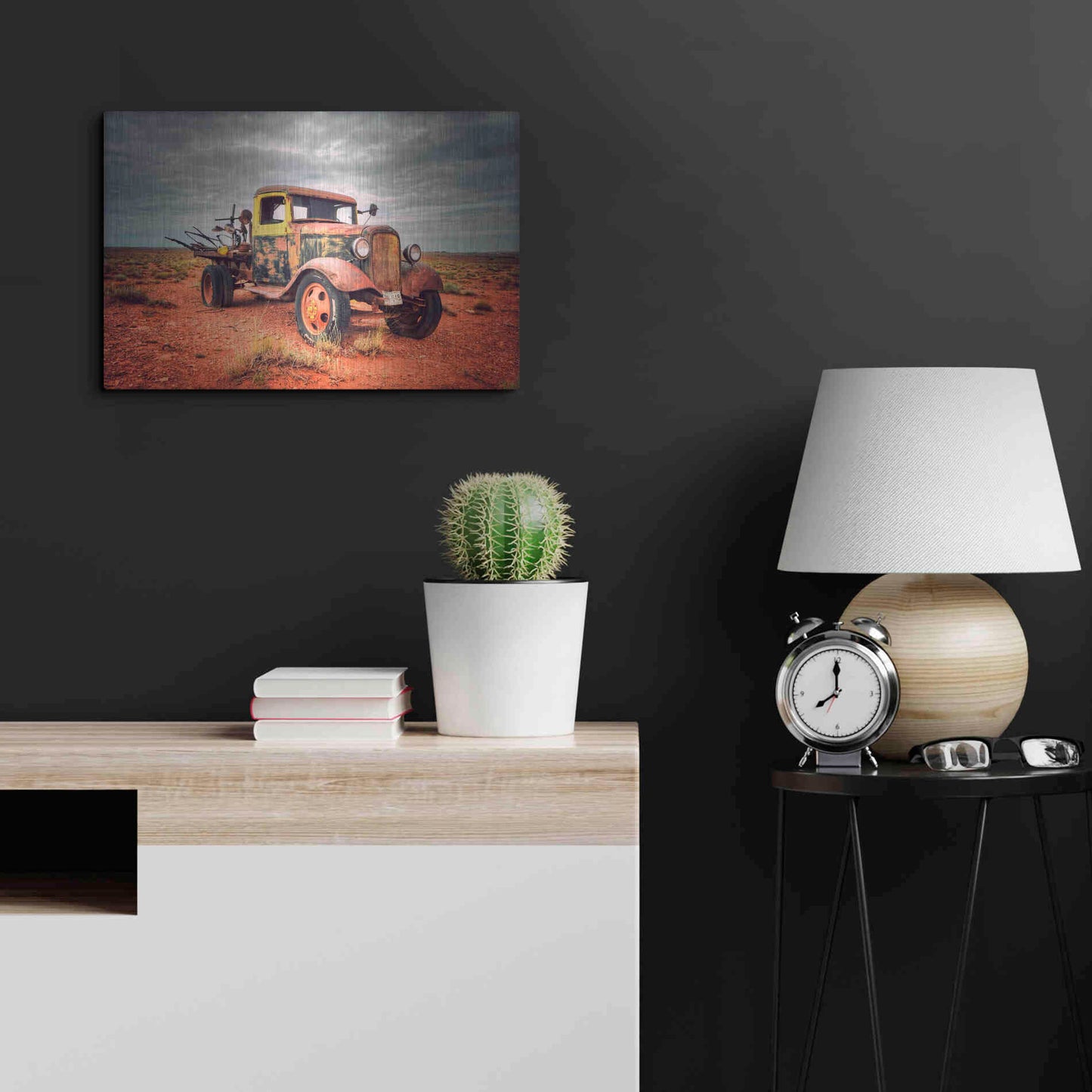 Luxe Metal Art 'Isolated and Forgotten' by Philippe Sainte-Laudy, Metal Wall Art,24x16