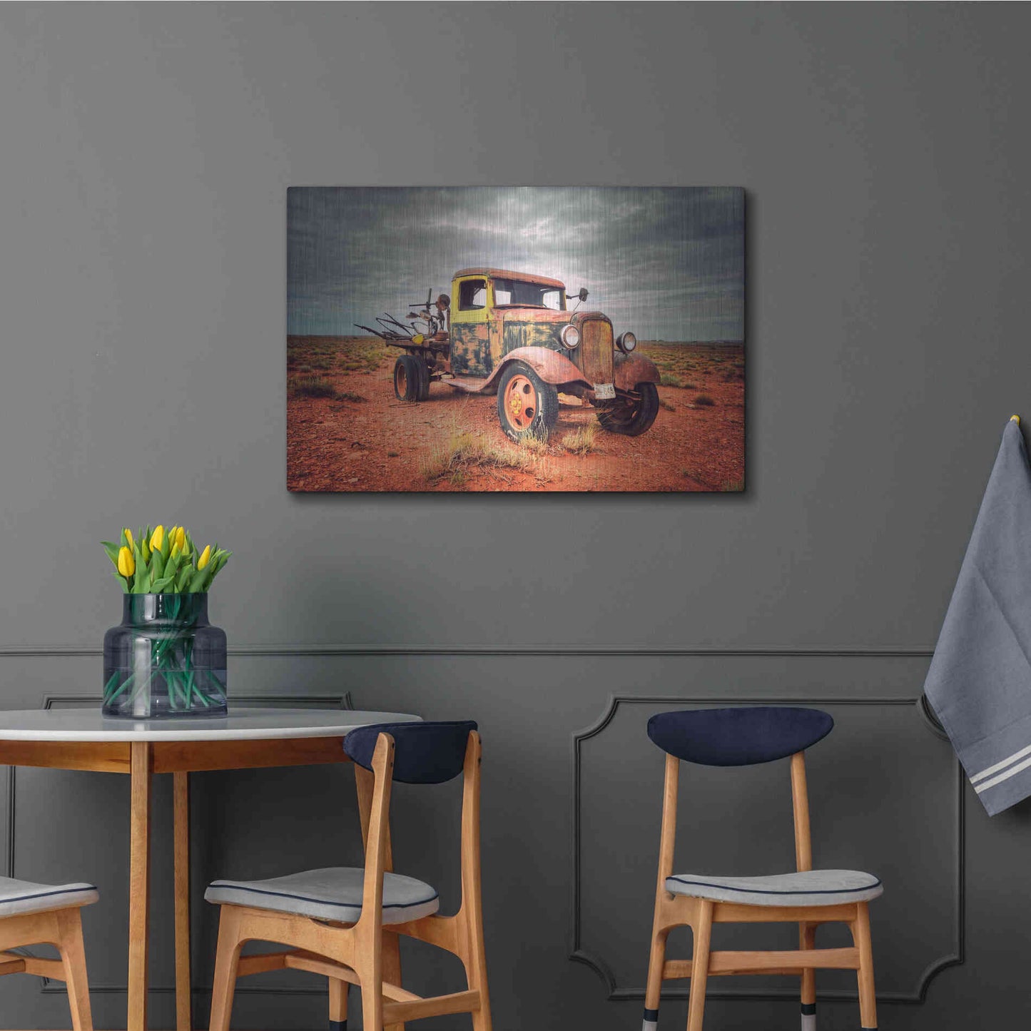 Luxe Metal Art 'Isolated and Forgotten' by Philippe Sainte-Laudy, Metal Wall Art,36x24