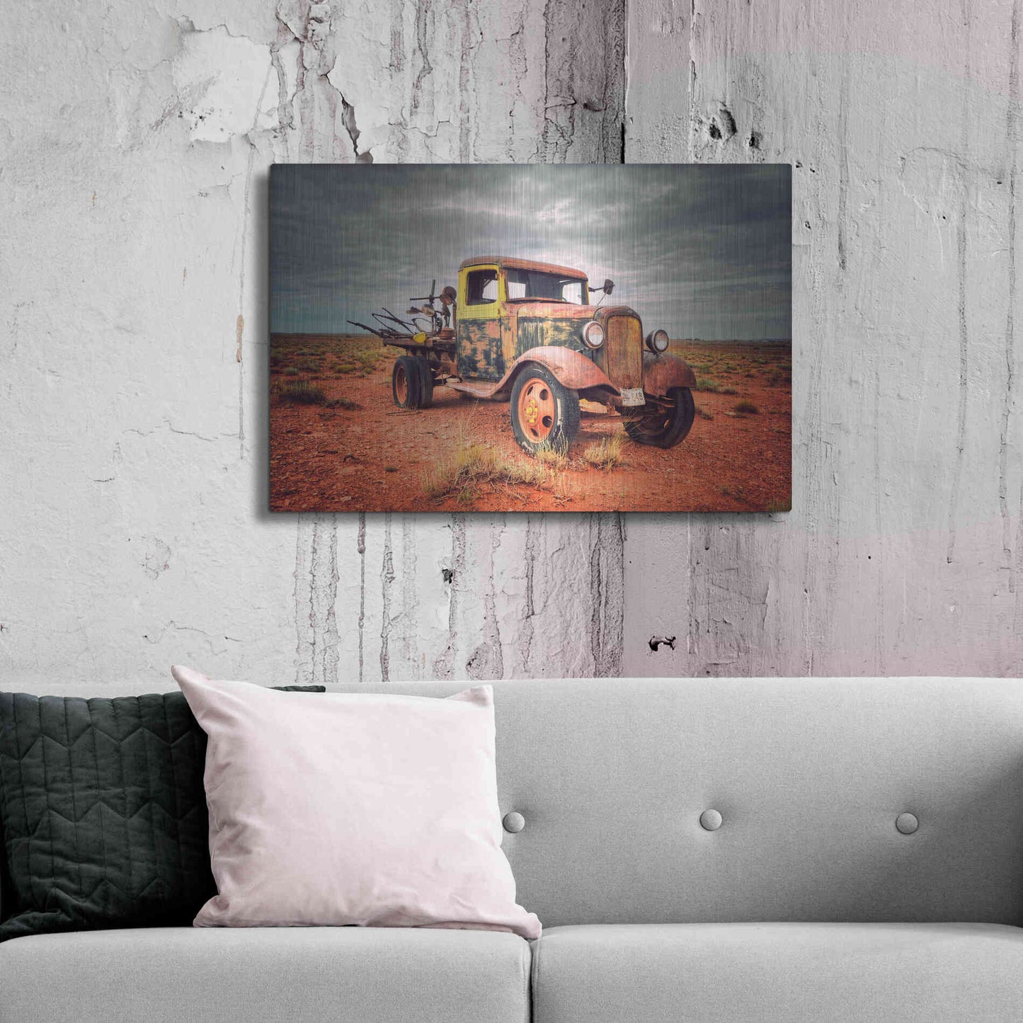 Luxe Metal Art 'Isolated and Forgotten' by Philippe Sainte-Laudy, Metal Wall Art,36x24