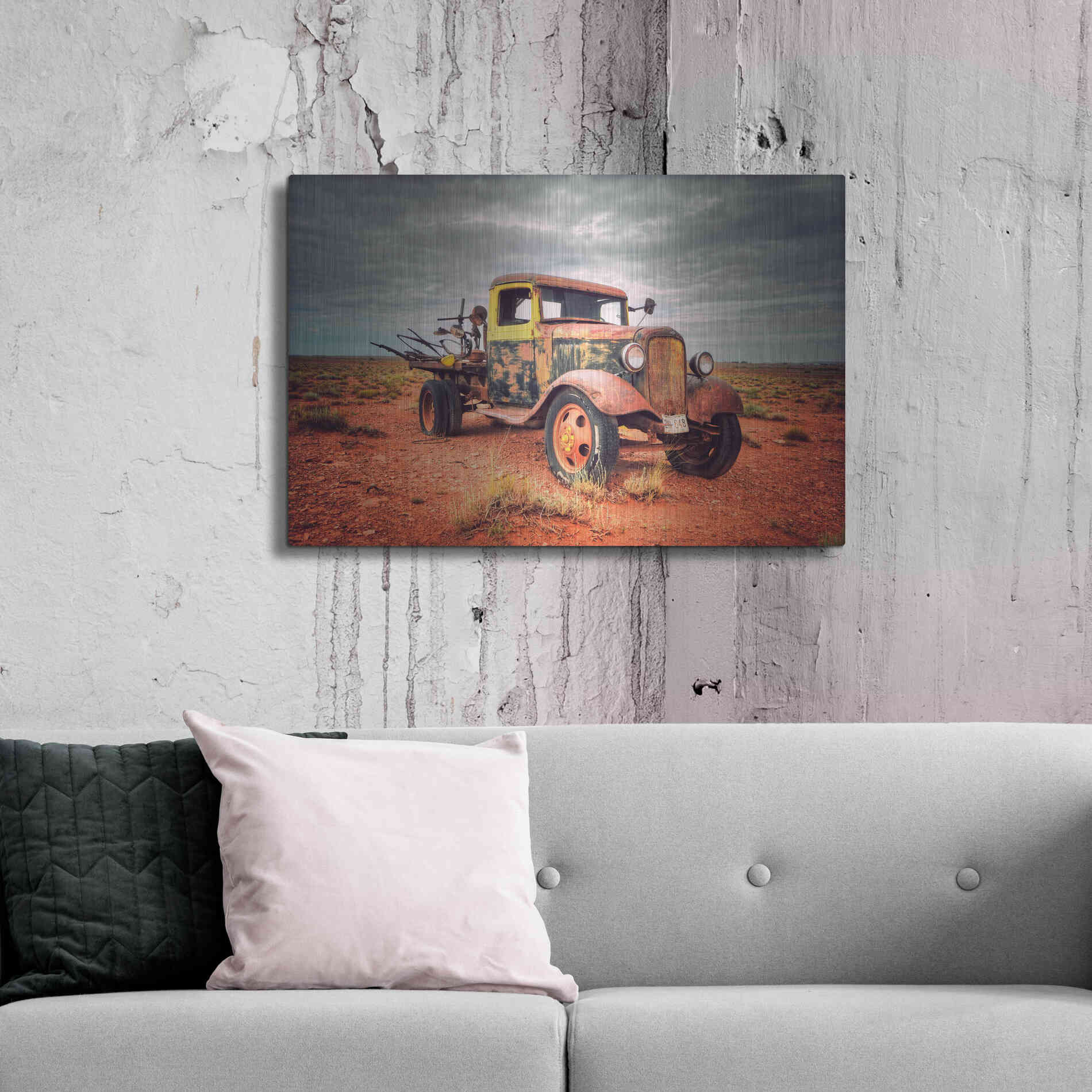 Luxe Metal Art 'Isolated and Forgotten' by Philippe Sainte-Laudy, Metal Wall Art,36x24