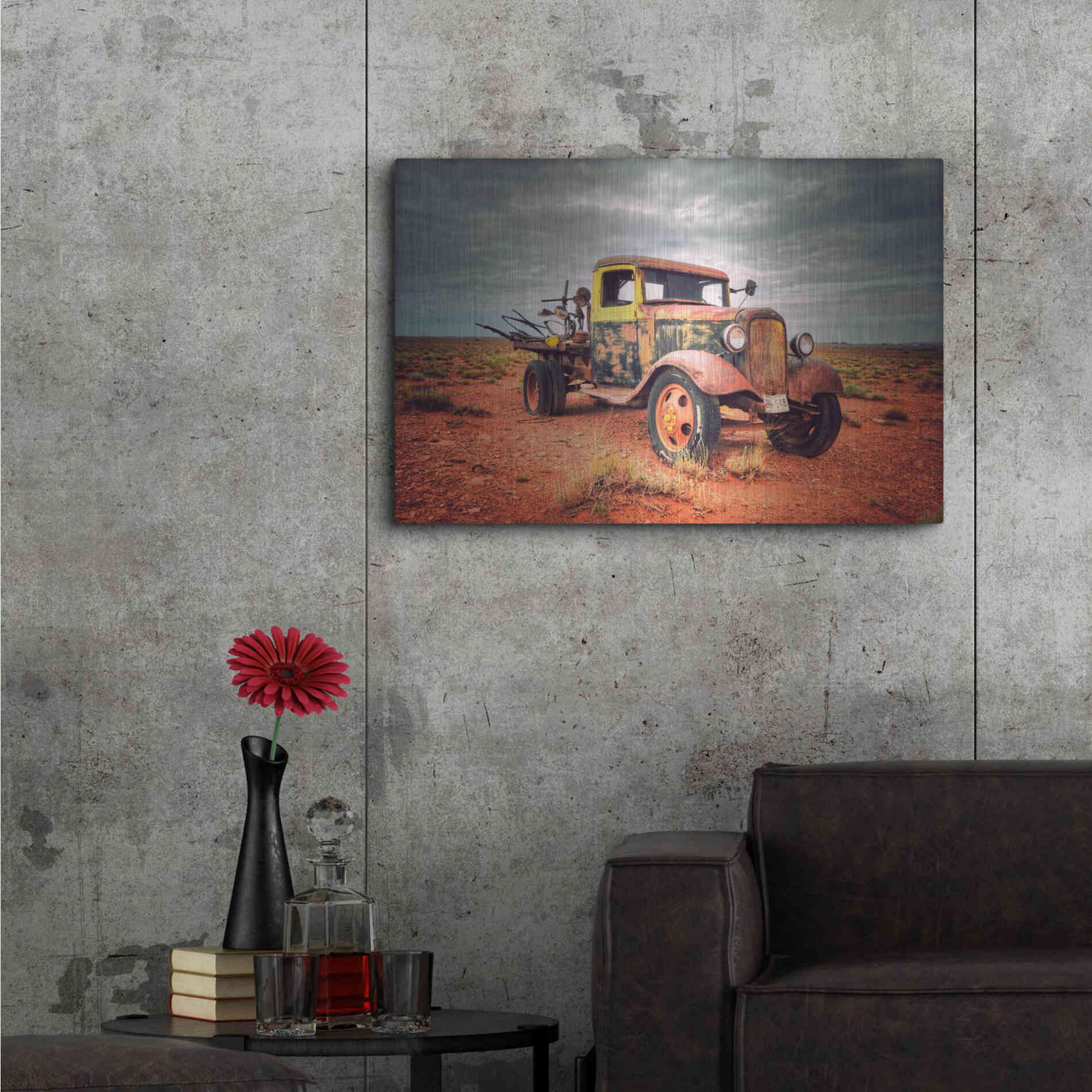 Luxe Metal Art 'Isolated and Forgotten' by Philippe Sainte-Laudy, Metal Wall Art,36x24