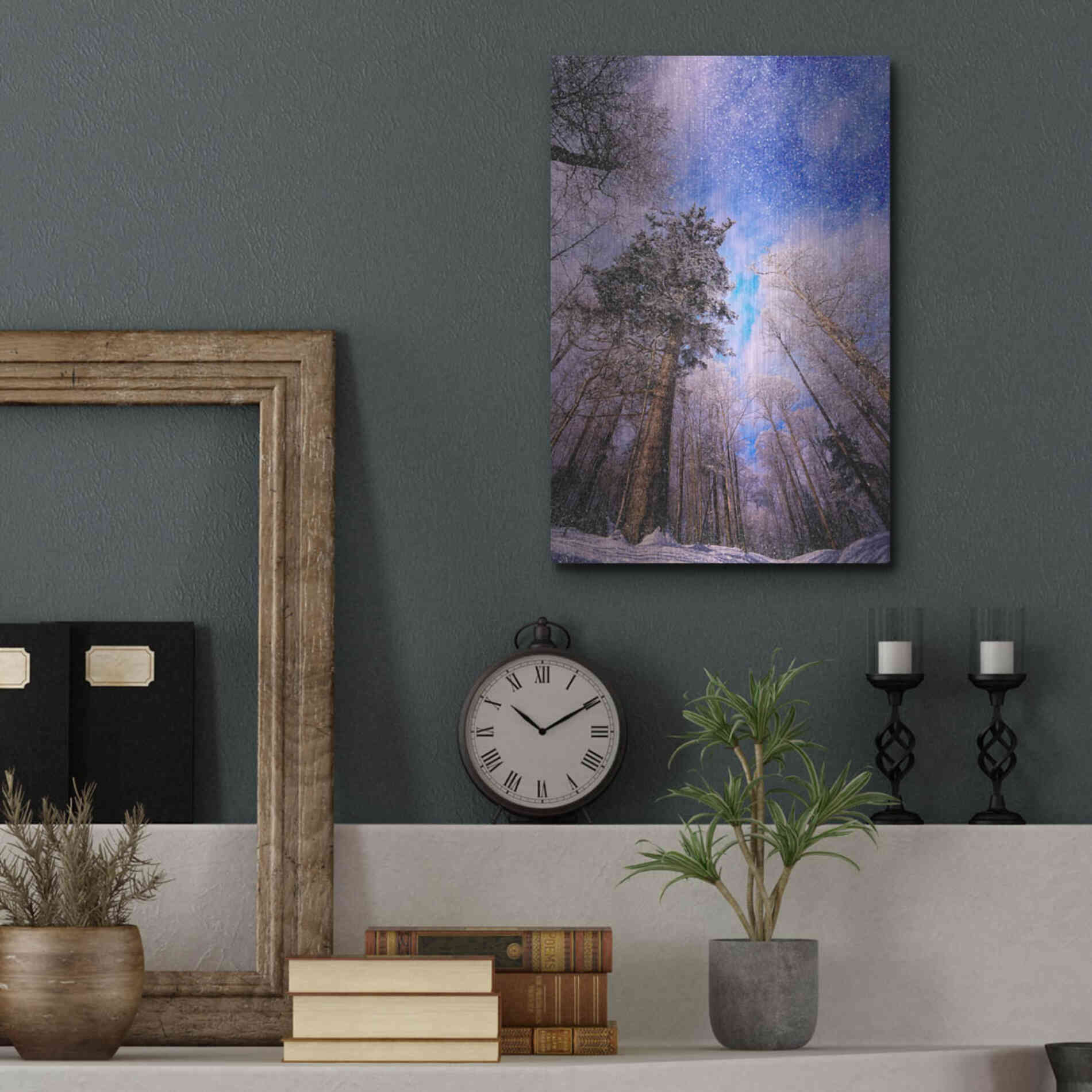 Luxe Metal Art 'Let it snow' by Philippe Sainte-Laudy, Metal Wall Art,12x16