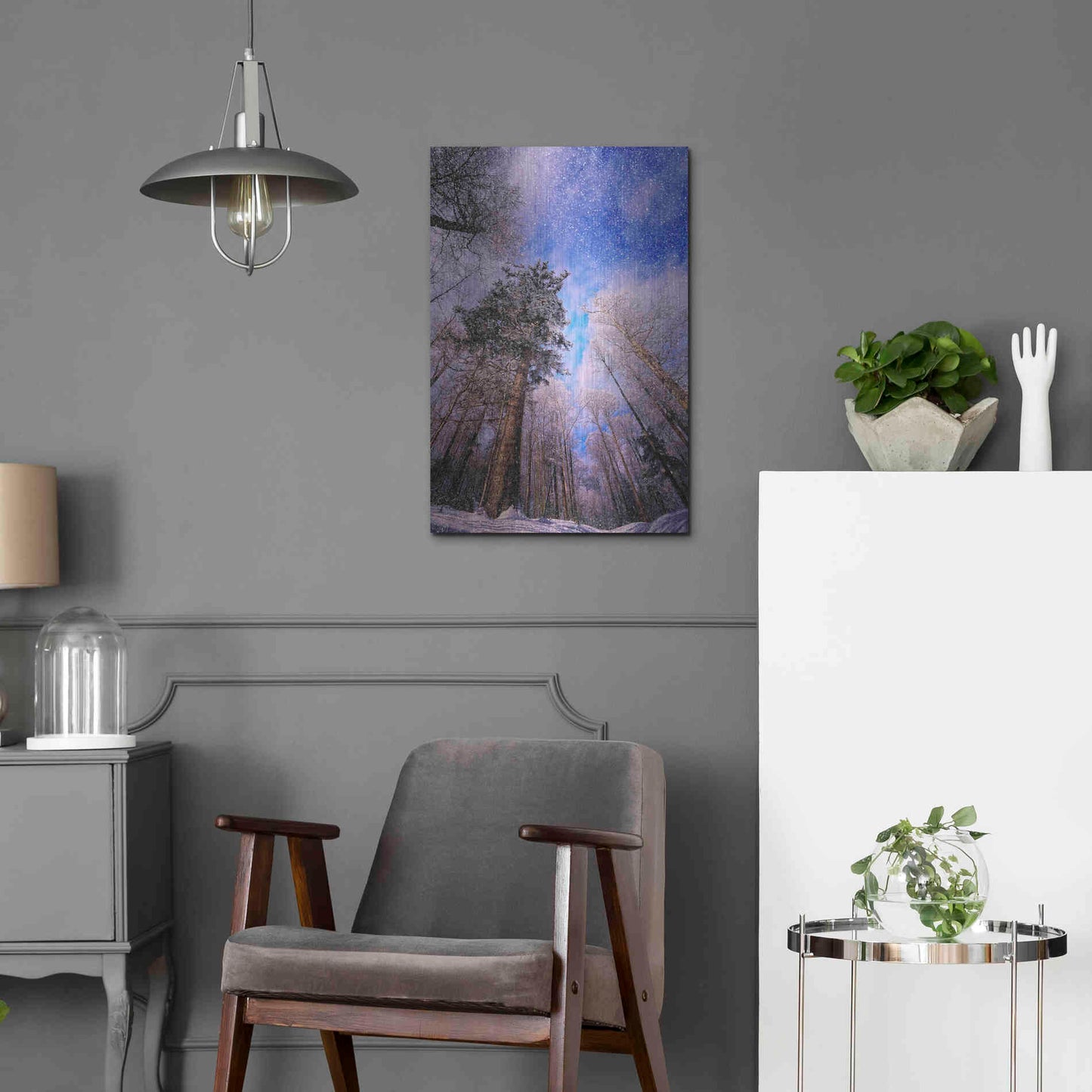 Luxe Metal Art 'Let it snow' by Philippe Sainte-Laudy, Metal Wall Art,16x24