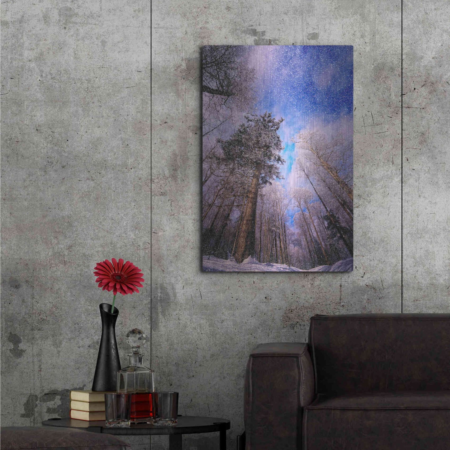 Luxe Metal Art 'Let it snow' by Philippe Sainte-Laudy, Metal Wall Art,24x36