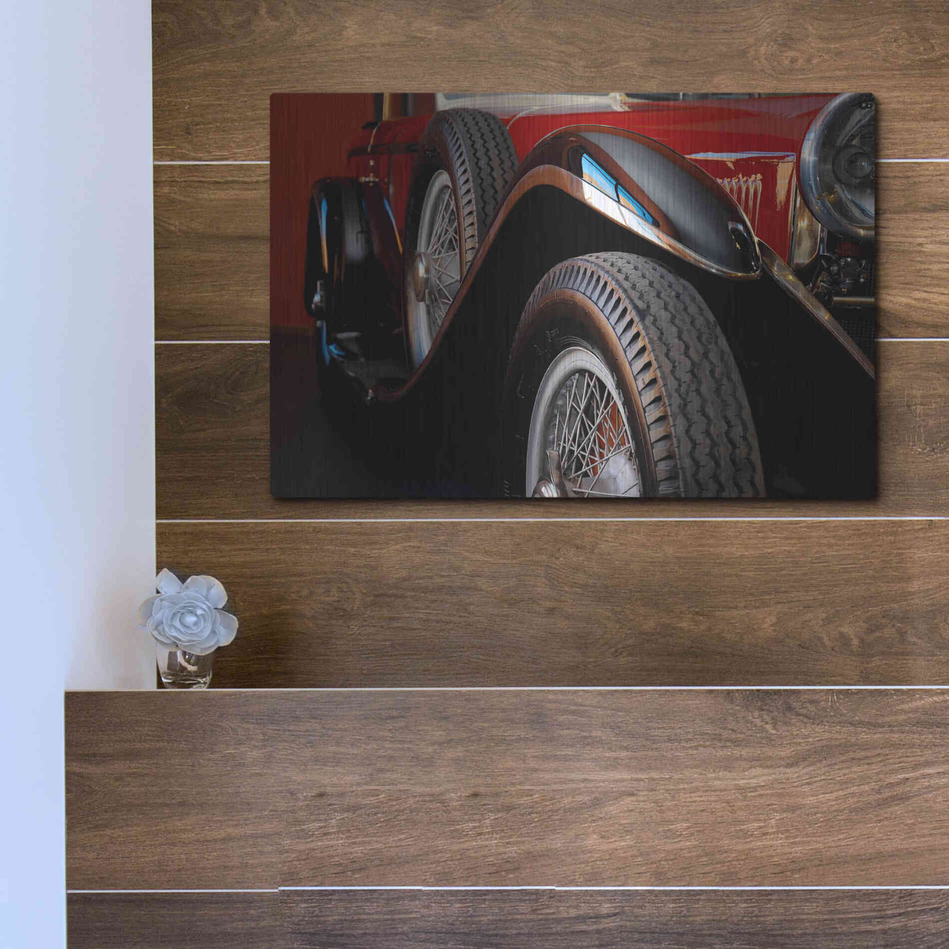 Luxe Metal Art 'Mercedez - Benz 1929' by Philippe Sainte-Laudy, Metal Wall Art,16x12