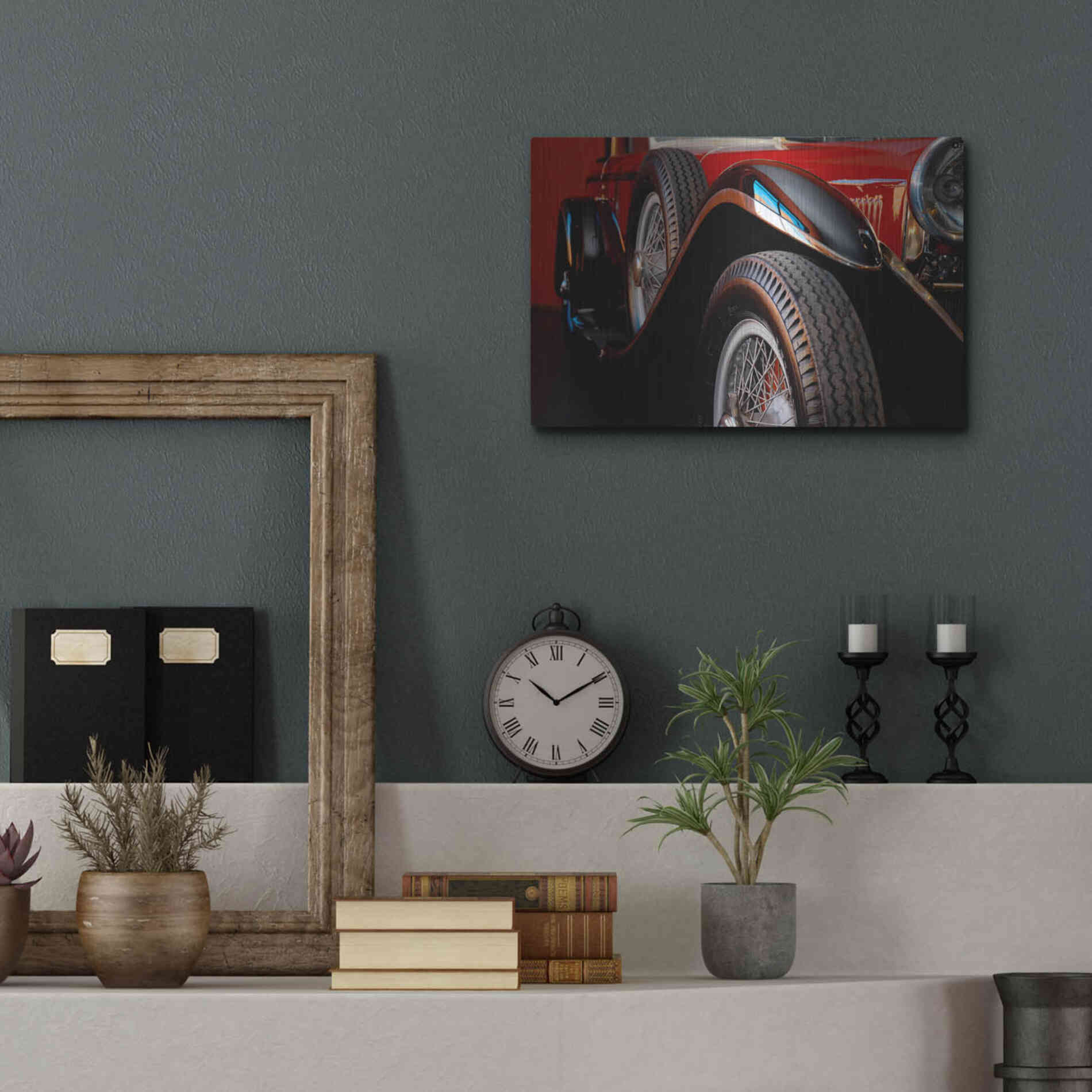Luxe Metal Art 'Mercedez - Benz 1929' by Philippe Sainte-Laudy, Metal Wall Art,16x12