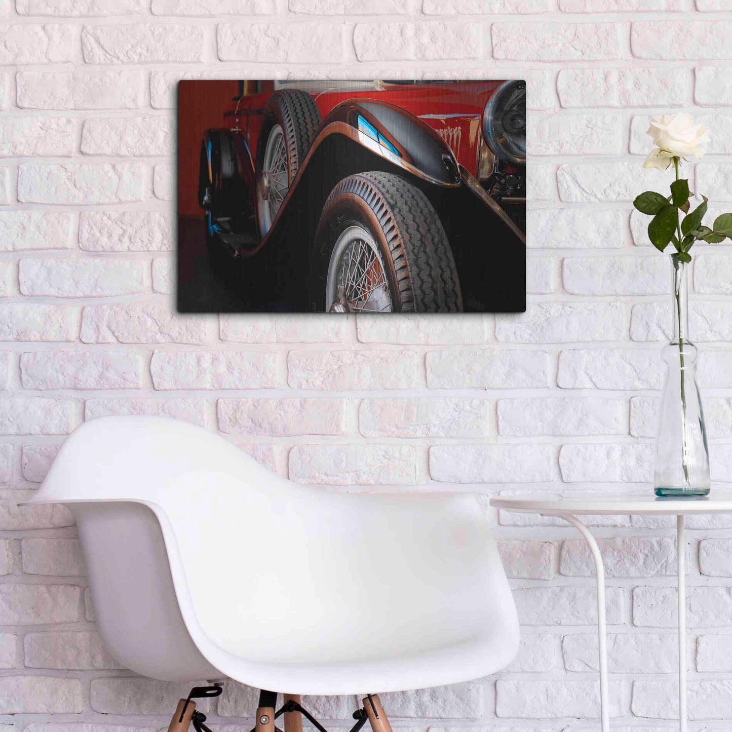 Luxe Metal Art 'Mercedez - Benz 1929' by Philippe Sainte-Laudy, Metal Wall Art,24x16