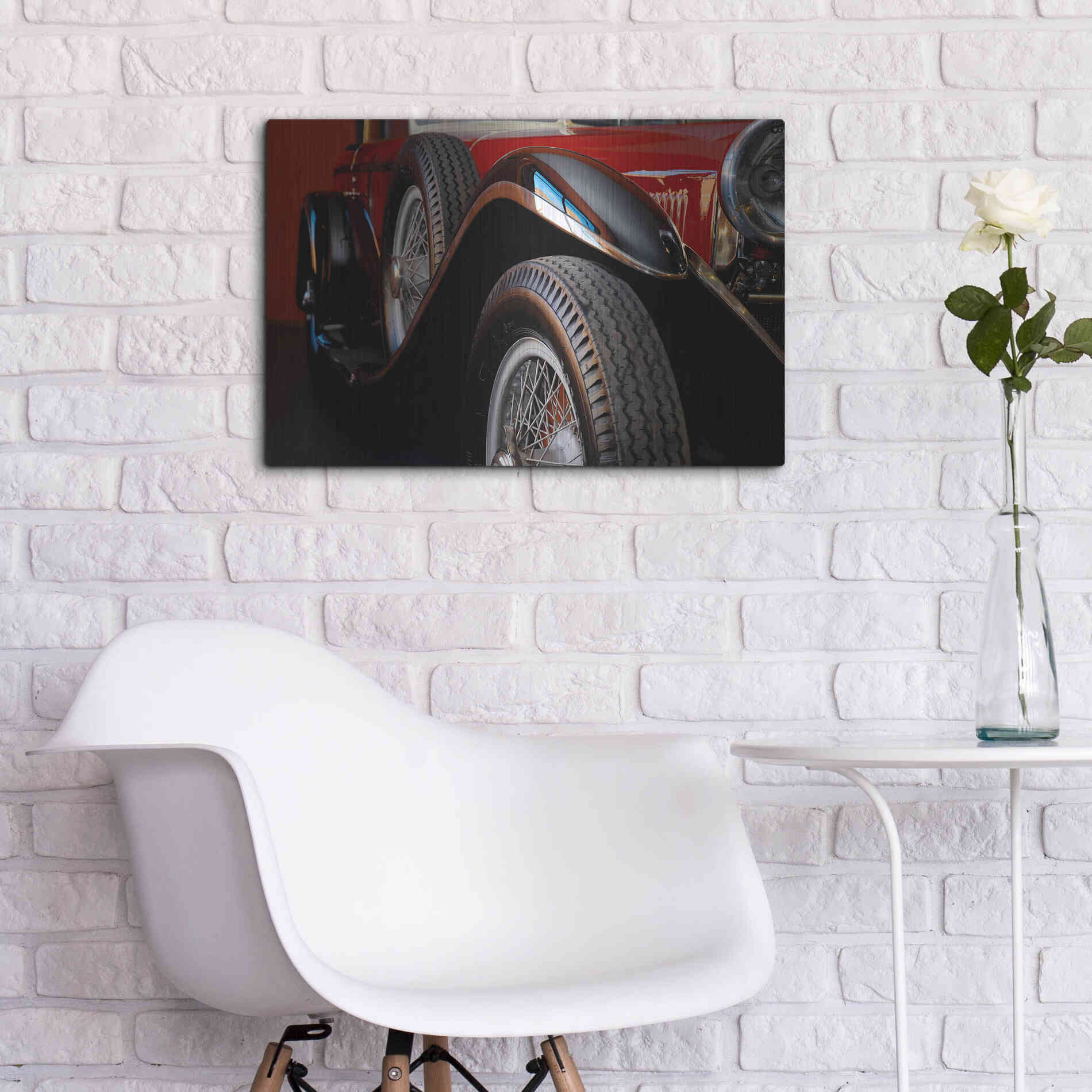Luxe Metal Art 'Mercedez - Benz 1929' by Philippe Sainte-Laudy, Metal Wall Art,24x16