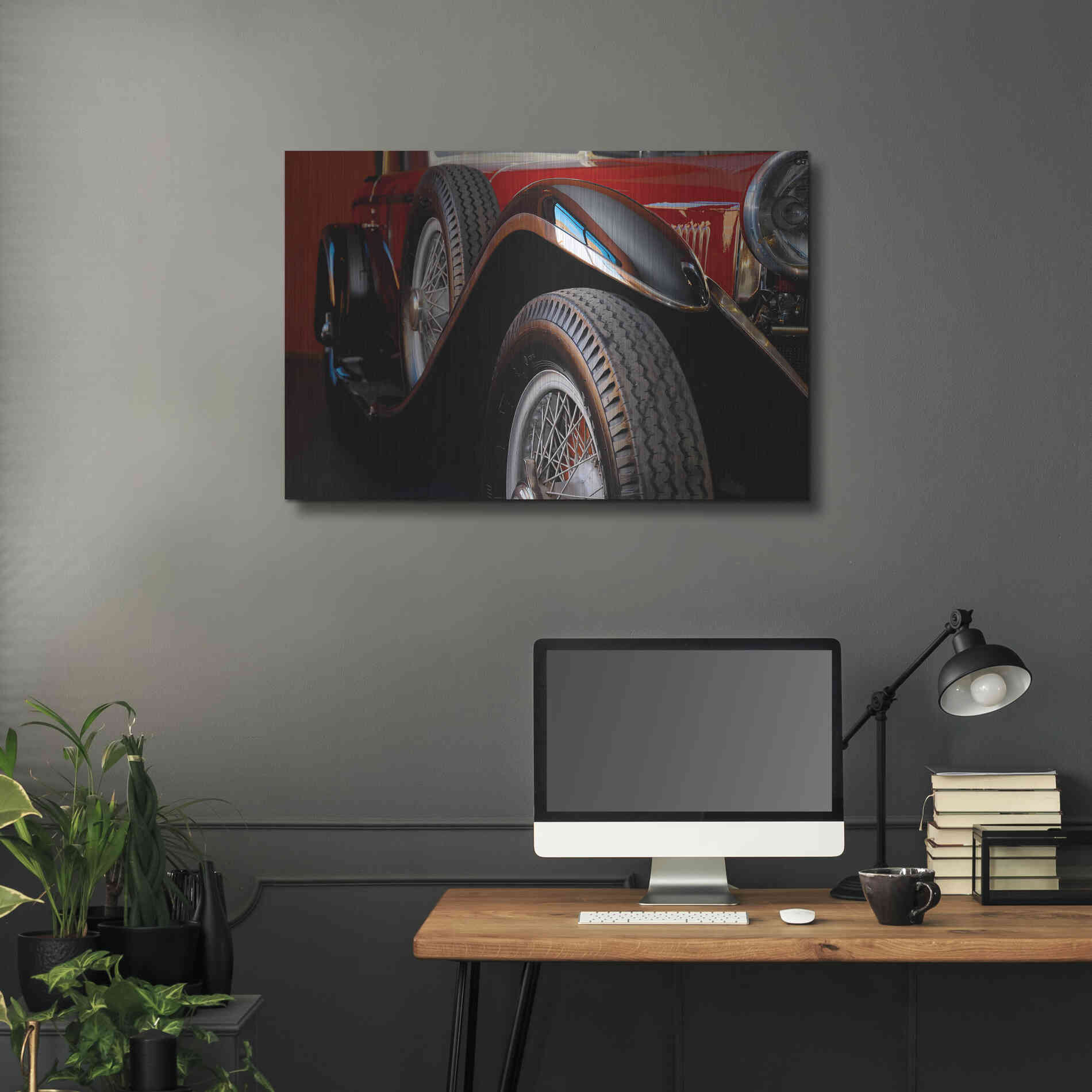 Luxe Metal Art 'Mercedez - Benz 1929' by Philippe Sainte-Laudy, Metal Wall Art,36x24