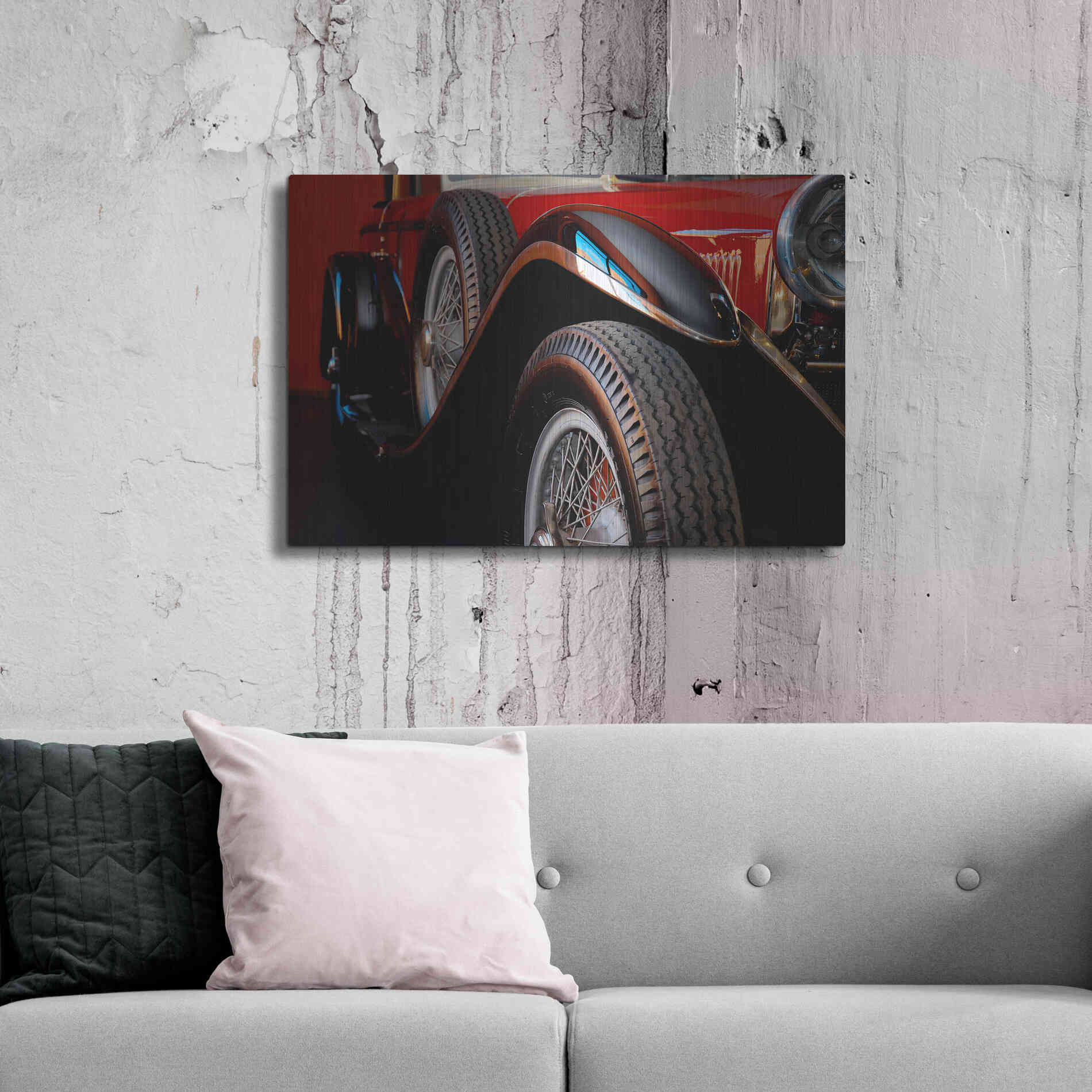 Luxe Metal Art 'Mercedez - Benz 1929' by Philippe Sainte-Laudy, Metal Wall Art,36x24