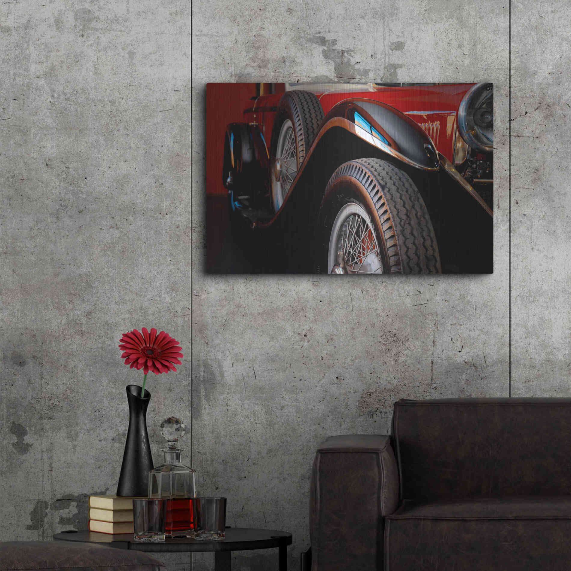 Luxe Metal Art 'Mercedez - Benz 1929' by Philippe Sainte-Laudy, Metal Wall Art,36x24