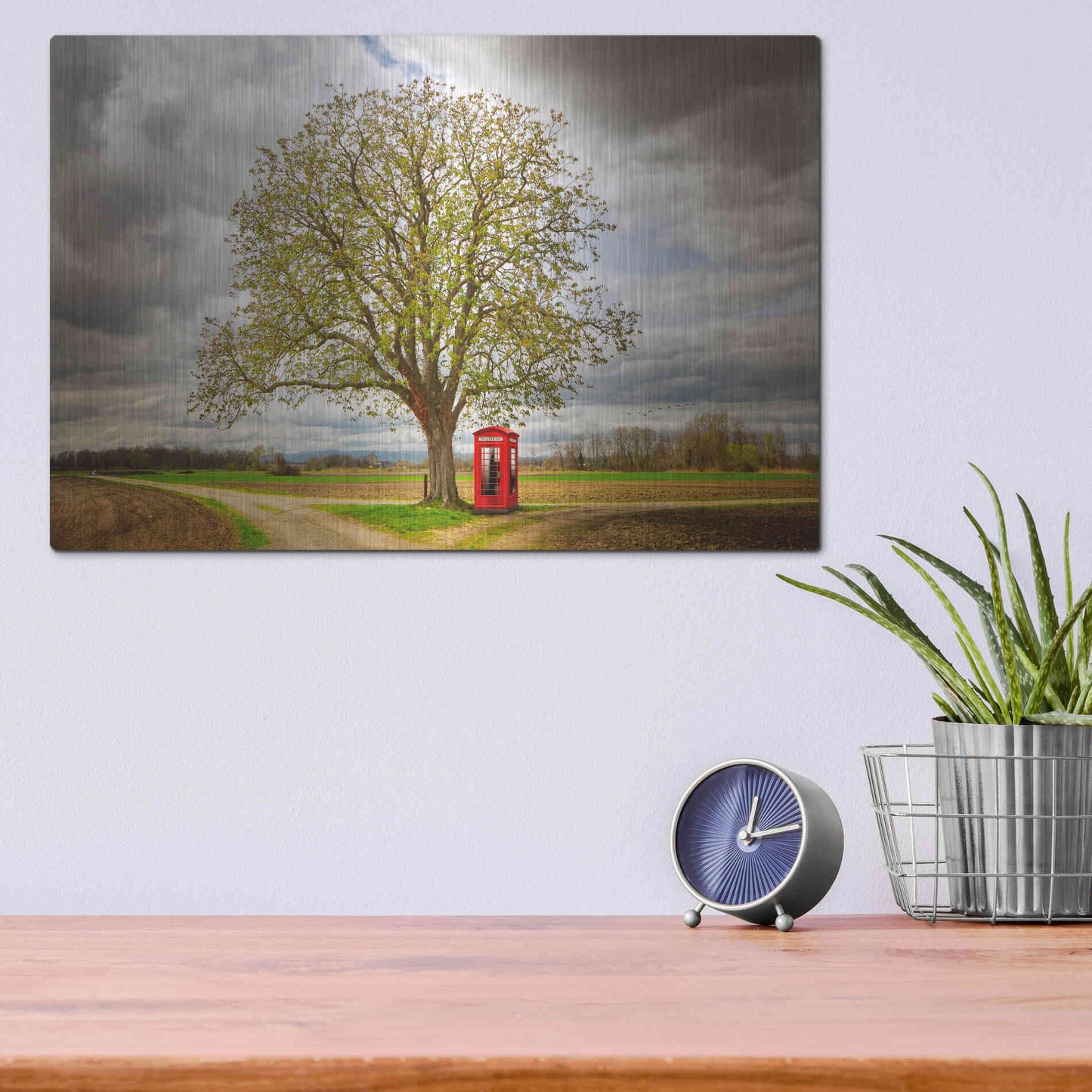 Luxe Metal Art 'Never Alone' by Philippe Sainte-Laudy, Metal Wall Art,16x12