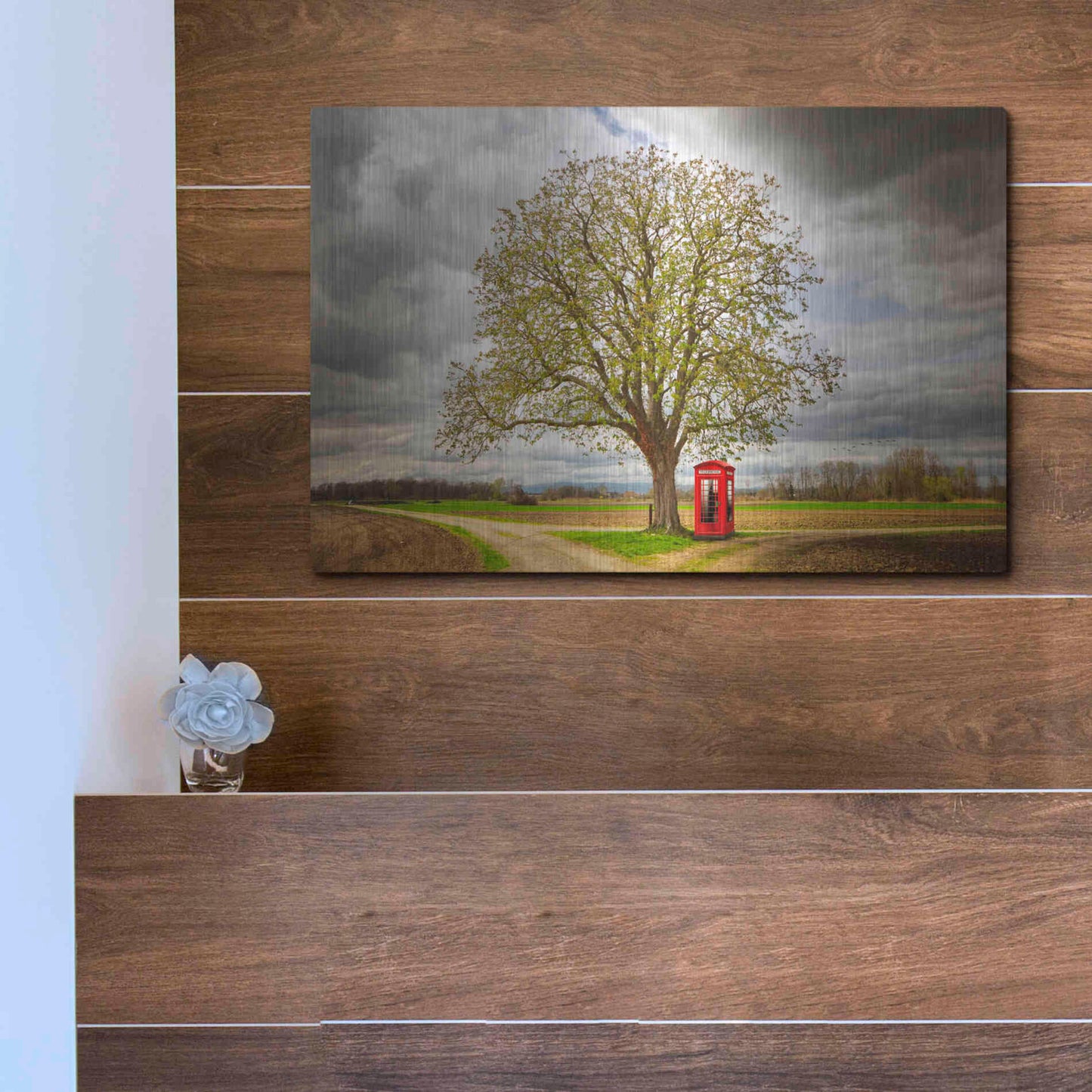 Luxe Metal Art 'Never Alone' by Philippe Sainte-Laudy, Metal Wall Art,16x12