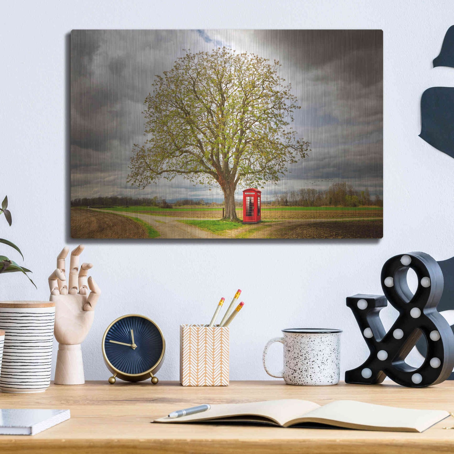 Luxe Metal Art 'Never Alone' by Philippe Sainte-Laudy, Metal Wall Art,16x12