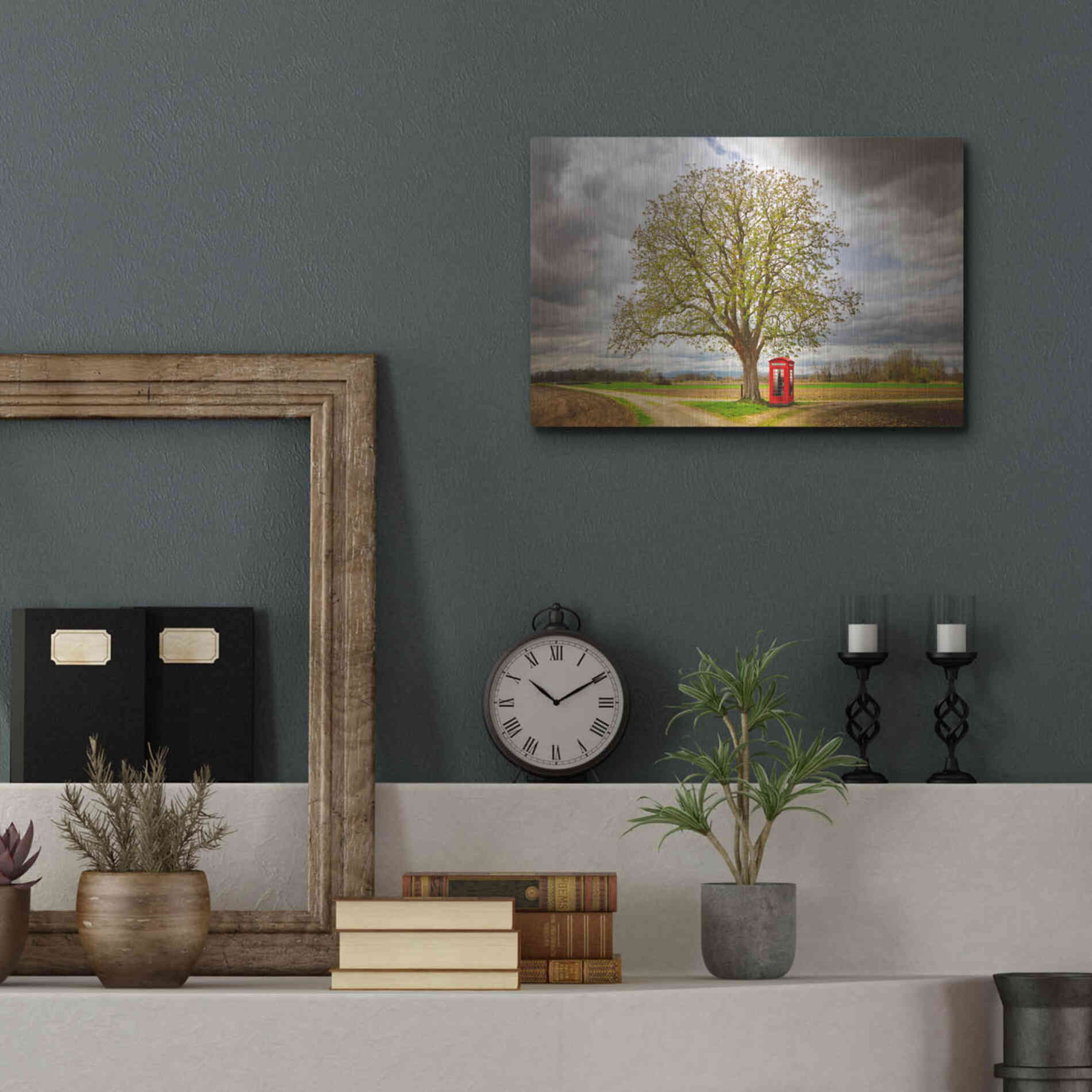 Luxe Metal Art 'Never Alone' by Philippe Sainte-Laudy, Metal Wall Art,16x12