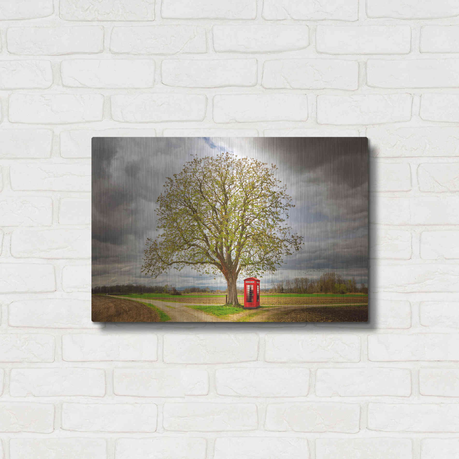 Luxe Metal Art 'Never Alone' by Philippe Sainte-Laudy, Metal Wall Art,24x16