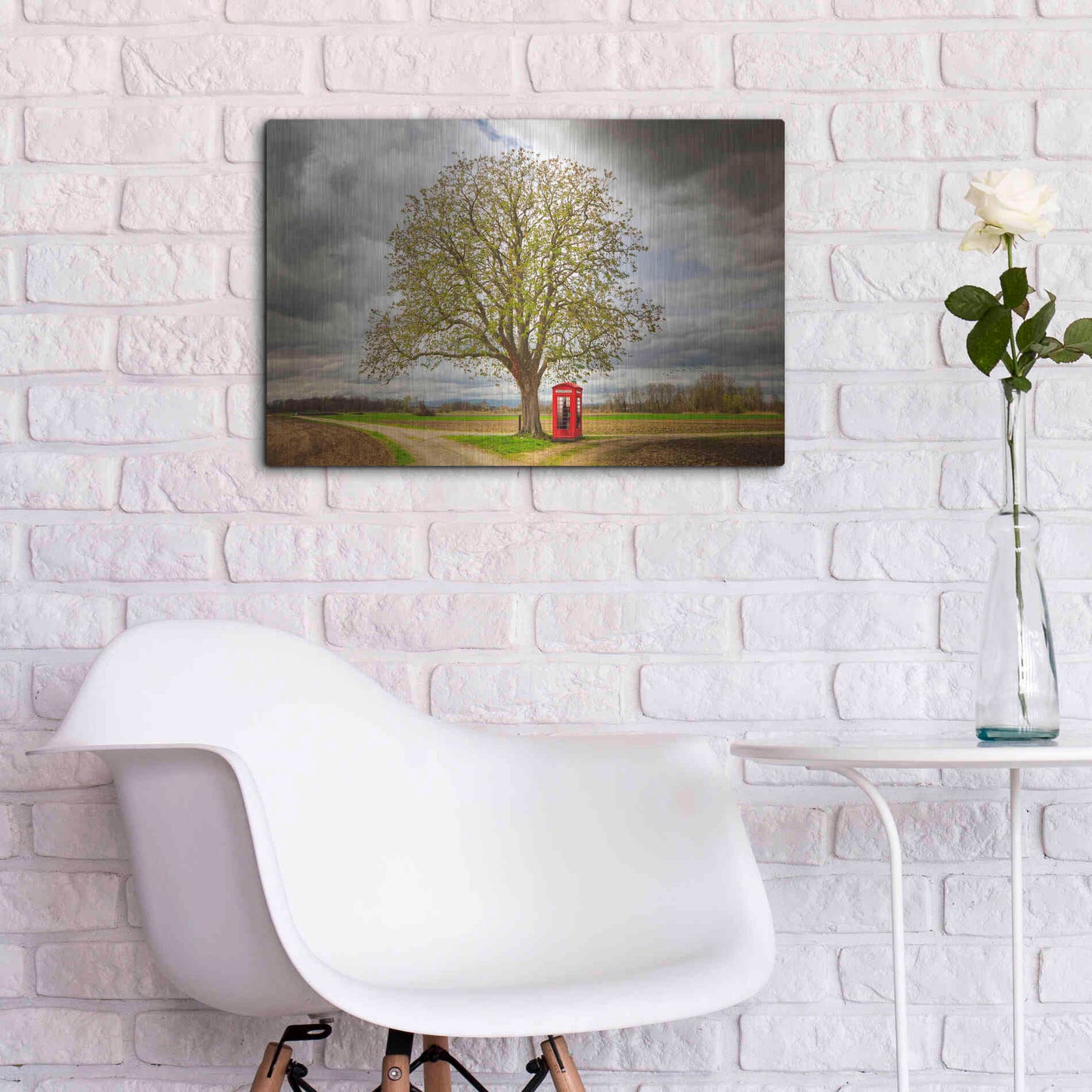 Luxe Metal Art 'Never Alone' by Philippe Sainte-Laudy, Metal Wall Art,24x16