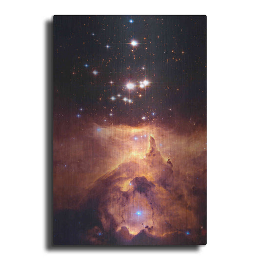 Luxe Metal Art 'Star Crossed' Hubble Space Telescope, Metal Wall Art