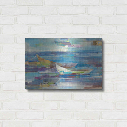 Luxe Metal Art 'Mooring for the Day' by Albena Hristova, Metal Wall Art,24x16