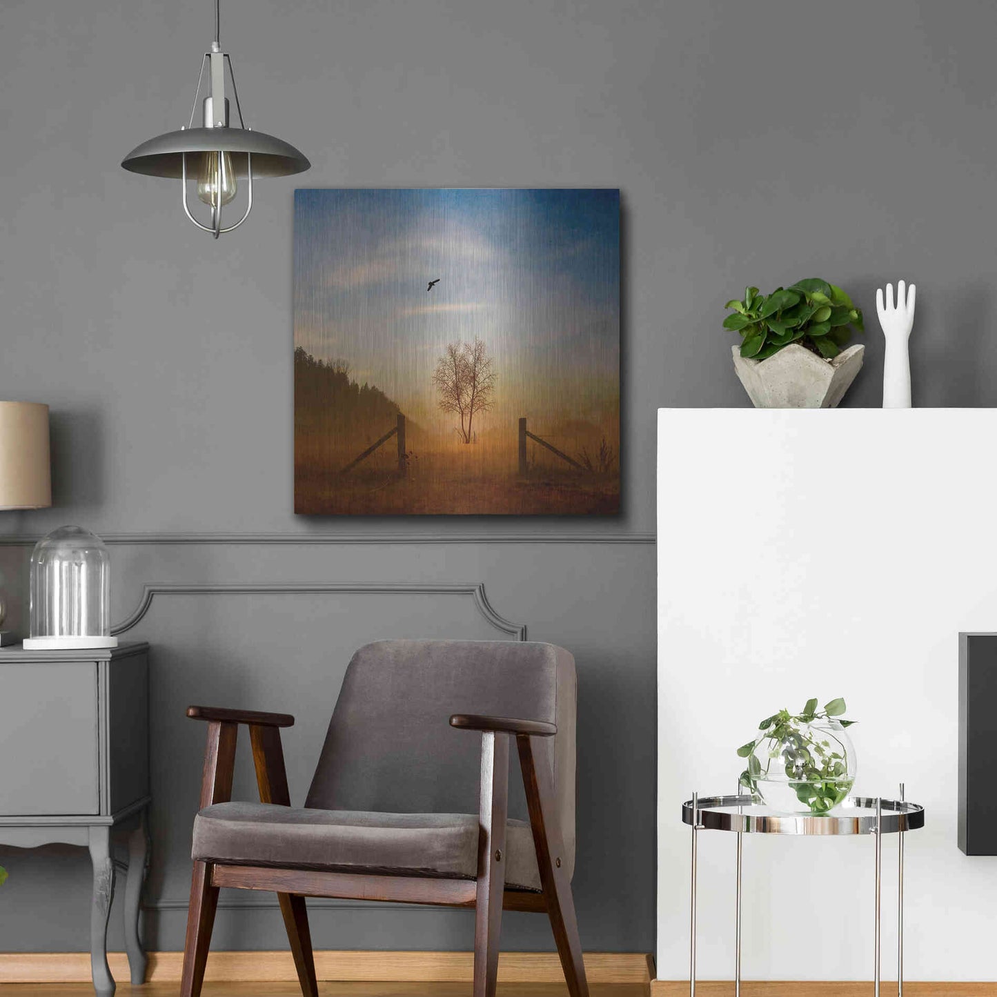 Luxe Metal Art 'Open Space' by Philippe Sainte-Laudy, Metal Wall Art,24x24