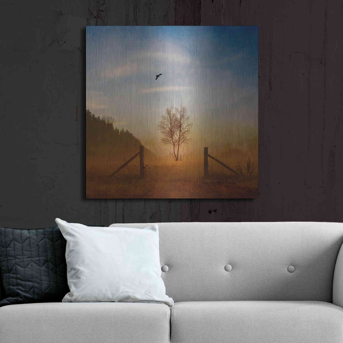 Luxe Metal Art 'Open Space' by Philippe Sainte-Laudy, Metal Wall Art,36x36