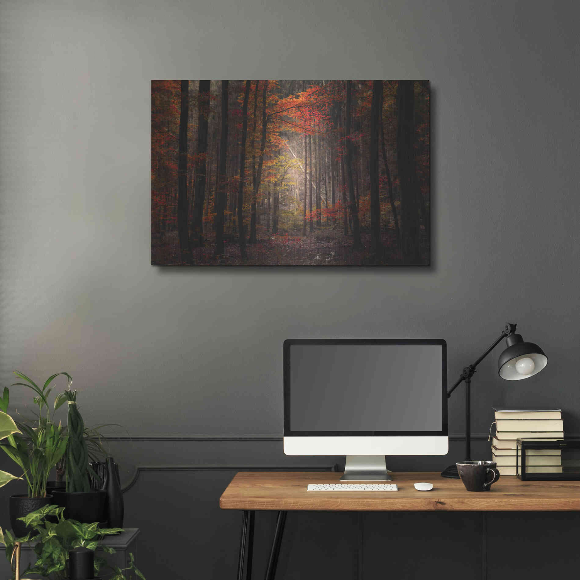 Luxe Metal Art 'Orton Wood' by Philippe Sainte-Laudy, Metal Wall Art,36x24