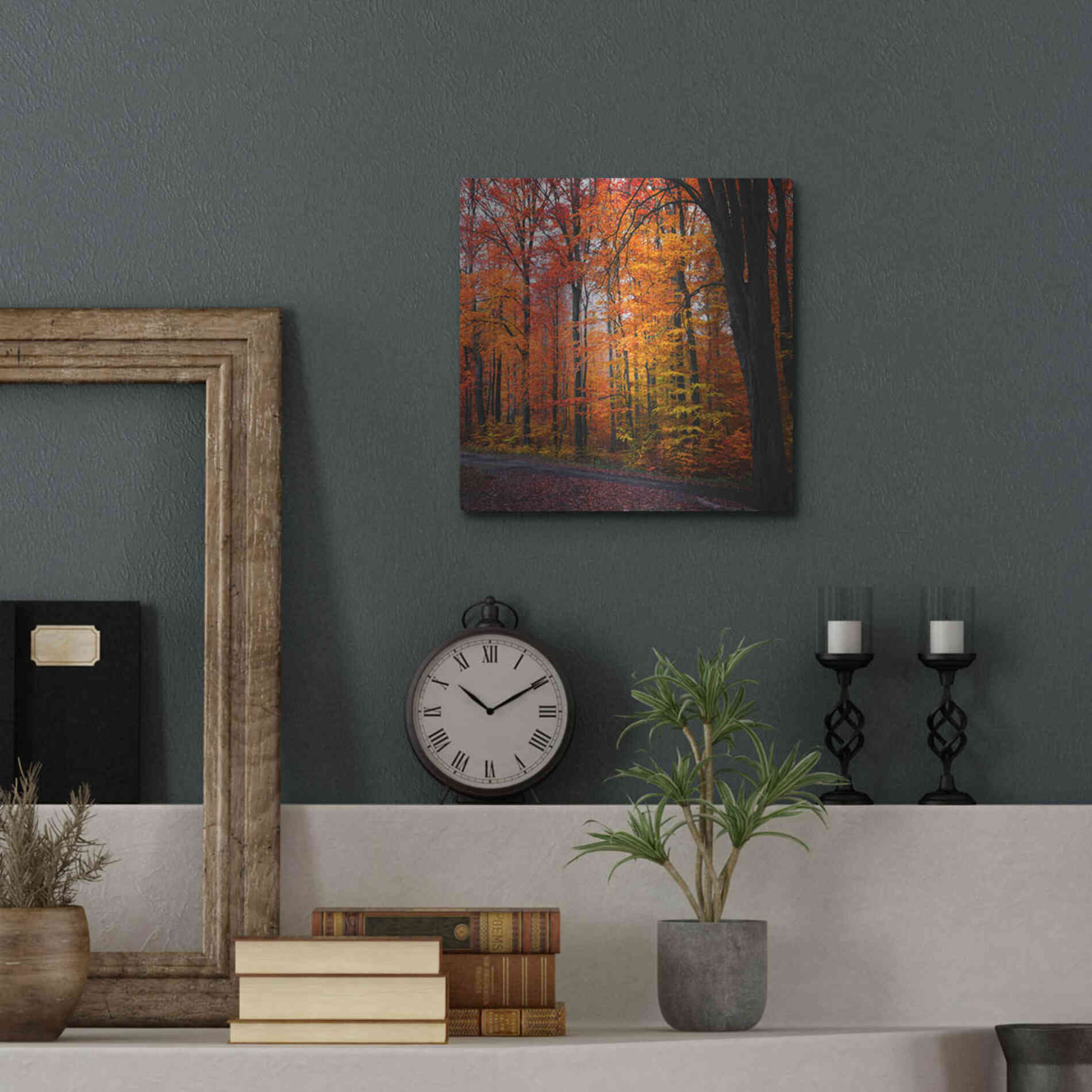 Luxe Metal Art 'Rainbow Fall' by Philippe Sainte-Laudy, Metal Wall Art,12x12