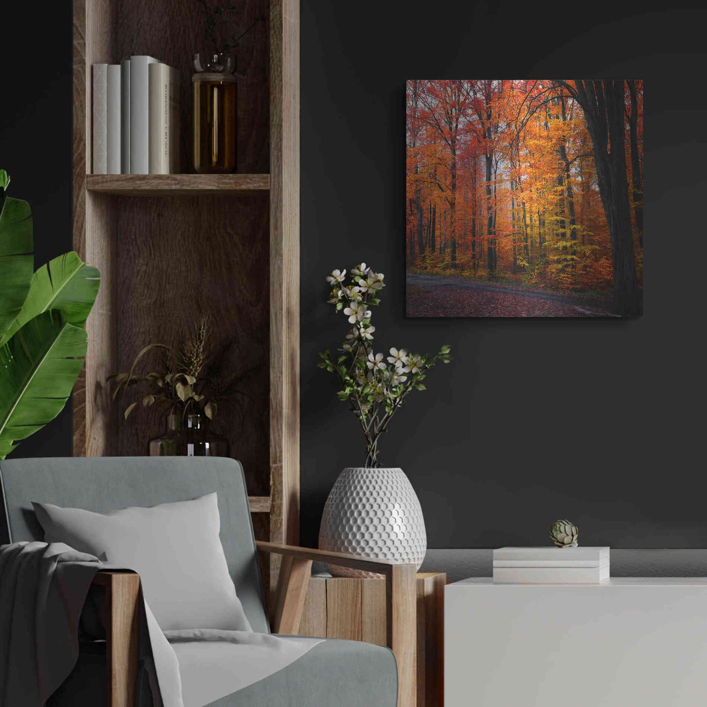 Luxe Metal Art 'Rainbow Fall' by Philippe Sainte-Laudy, Metal Wall Art,24x24
