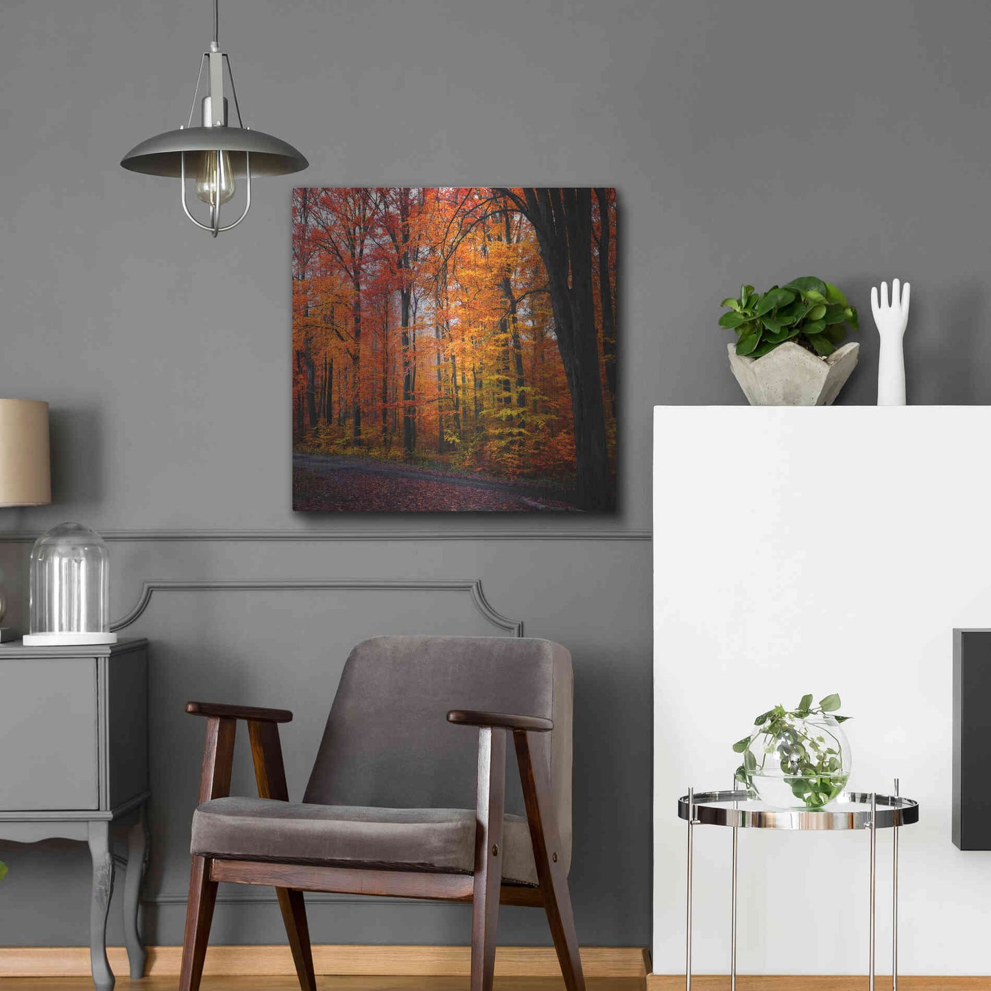 Luxe Metal Art 'Rainbow Fall' by Philippe Sainte-Laudy, Metal Wall Art,24x24