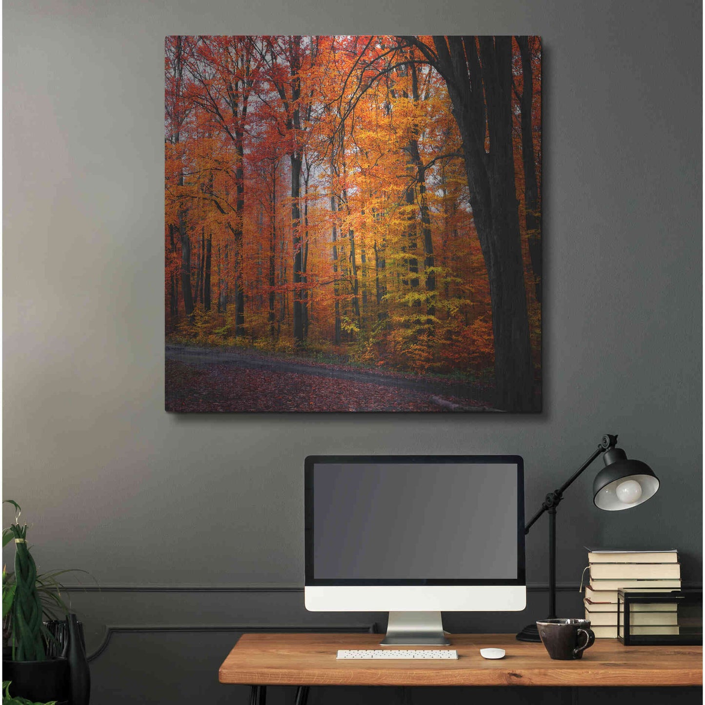 Luxe Metal Art 'Rainbow Fall' by Philippe Sainte-Laudy, Metal Wall Art,36x36