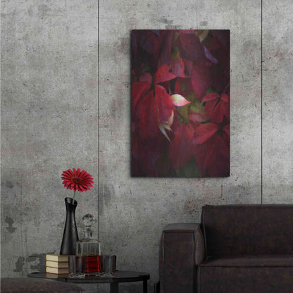 Luxe Metal Art 'Red Velvet' by Philippe Sainte-Laudy, Metal Wall Art,24x36