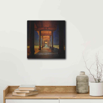 Luxe Metal Art 'San Diego Greetings' by Philippe Sainte-Laudy, Metal Wall Art,12x12
