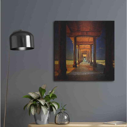 Luxe Metal Art 'San Diego Greetings' by Philippe Sainte-Laudy, Metal Wall Art,24x24
