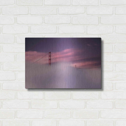 Luxe Metal Art 'San Francisco Fog' by Philippe Sainte-Laudy, Metal Wall Art,24x16