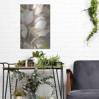 Luxe Metal Art 'Tulip Delight II' by Albena Hristova, Metal Wall Art,12x16
