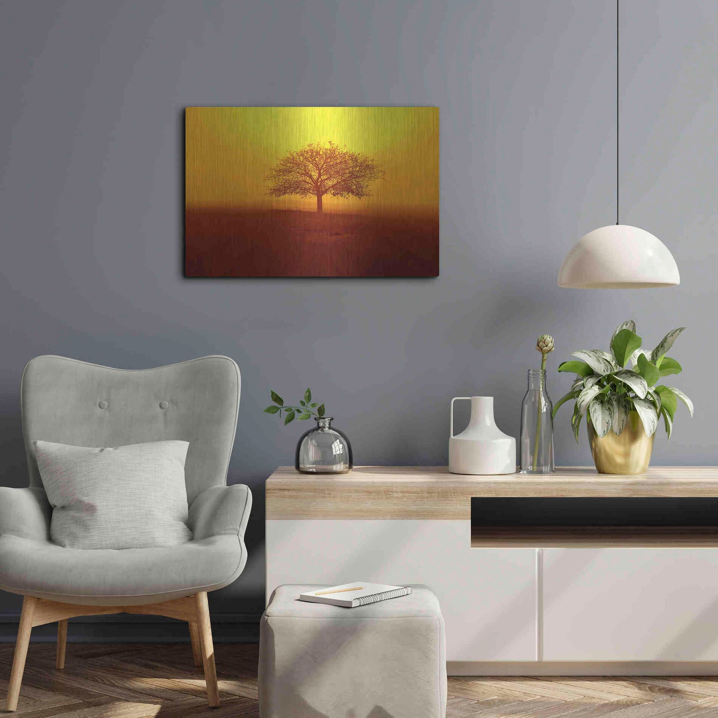 Luxe Metal Art 'So lonely' by Philippe Sainte-Laudy, Metal Wall Art,24x16