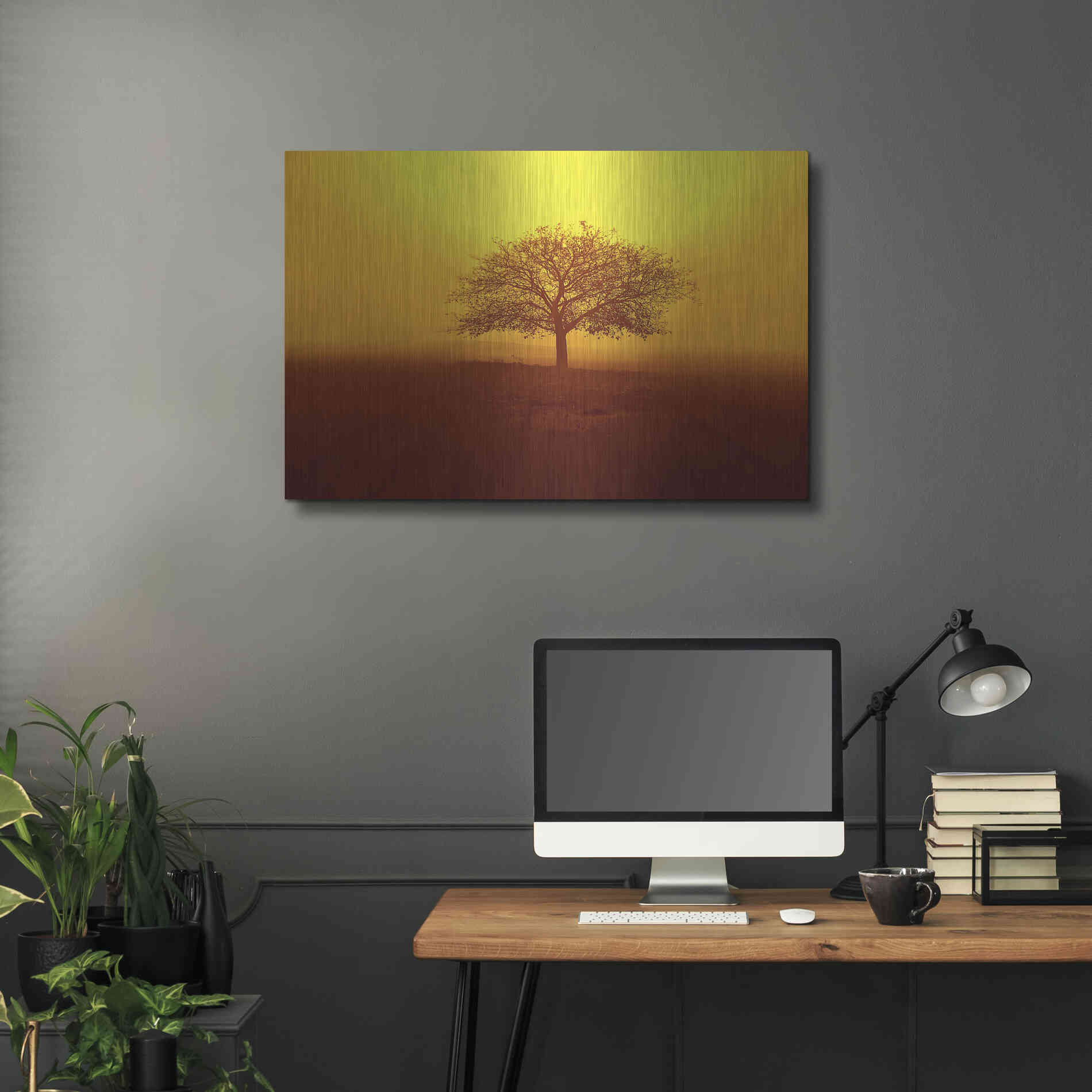 Luxe Metal Art 'So lonely' by Philippe Sainte-Laudy, Metal Wall Art,36x24