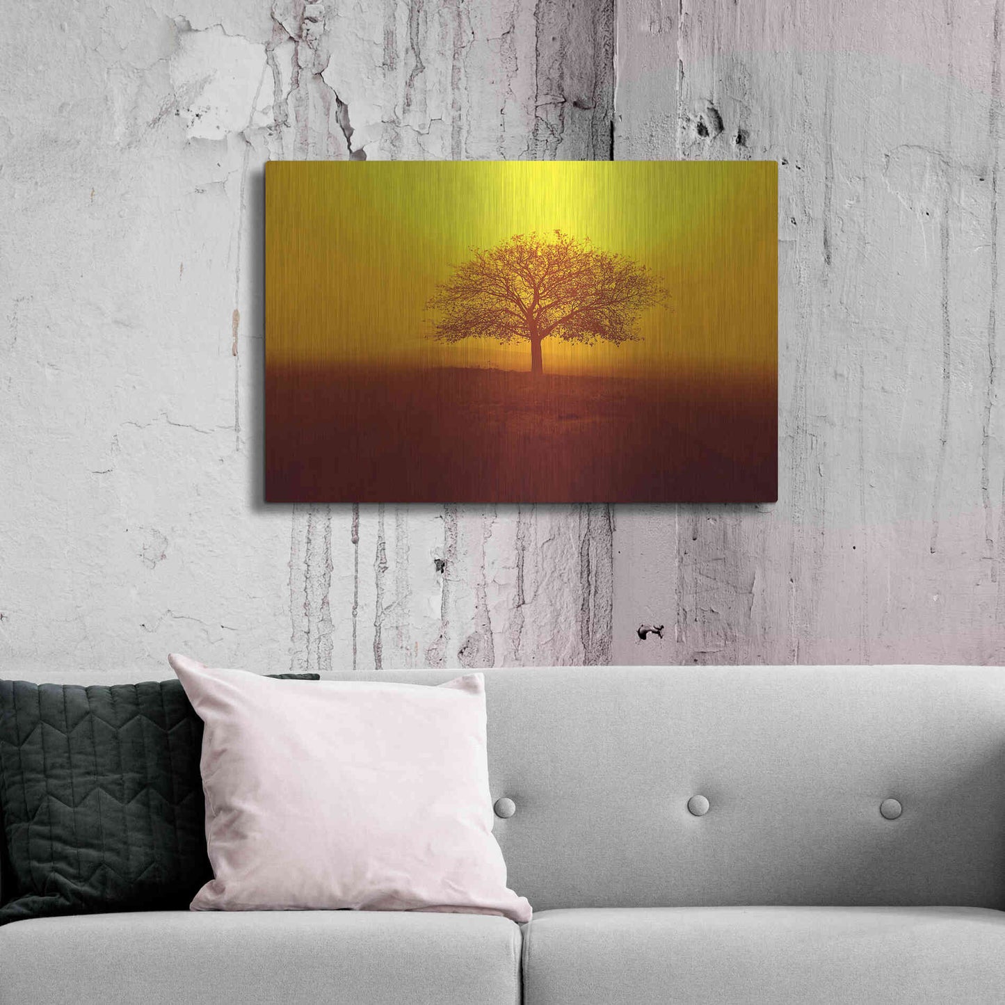 Luxe Metal Art 'So lonely' by Philippe Sainte-Laudy, Metal Wall Art,36x24