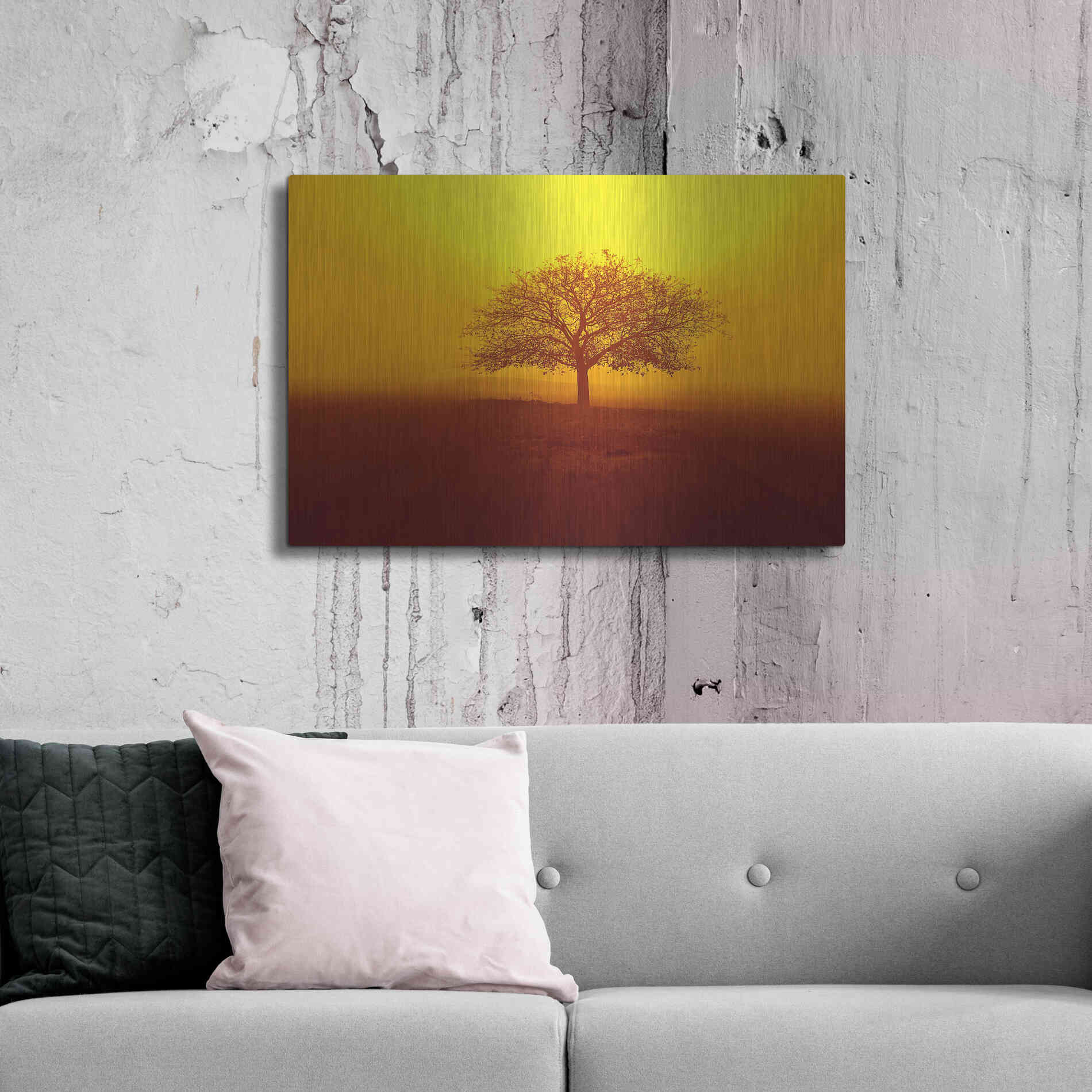 Luxe Metal Art 'So lonely' by Philippe Sainte-Laudy, Metal Wall Art,36x24