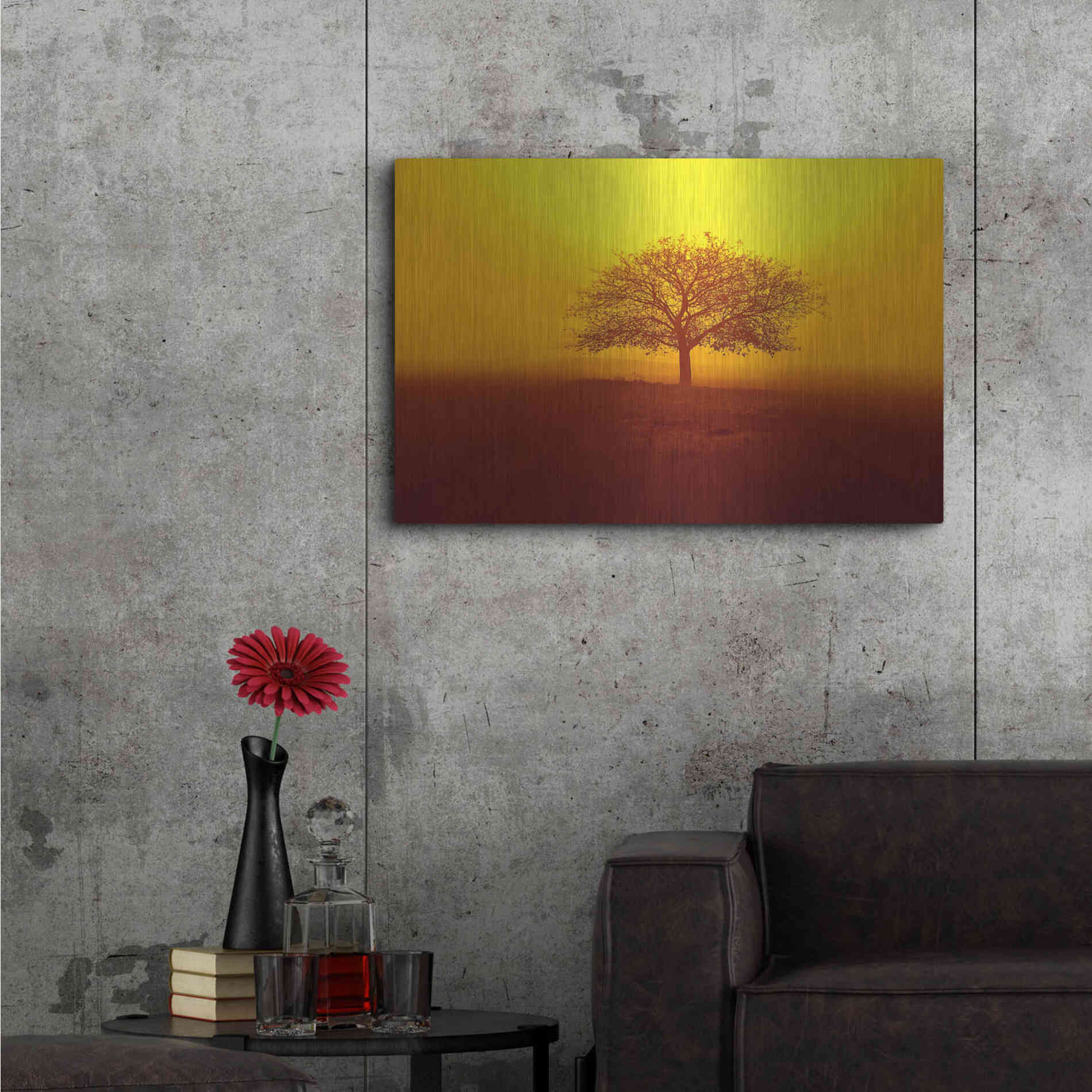 Luxe Metal Art 'So lonely' by Philippe Sainte-Laudy, Metal Wall Art,36x24