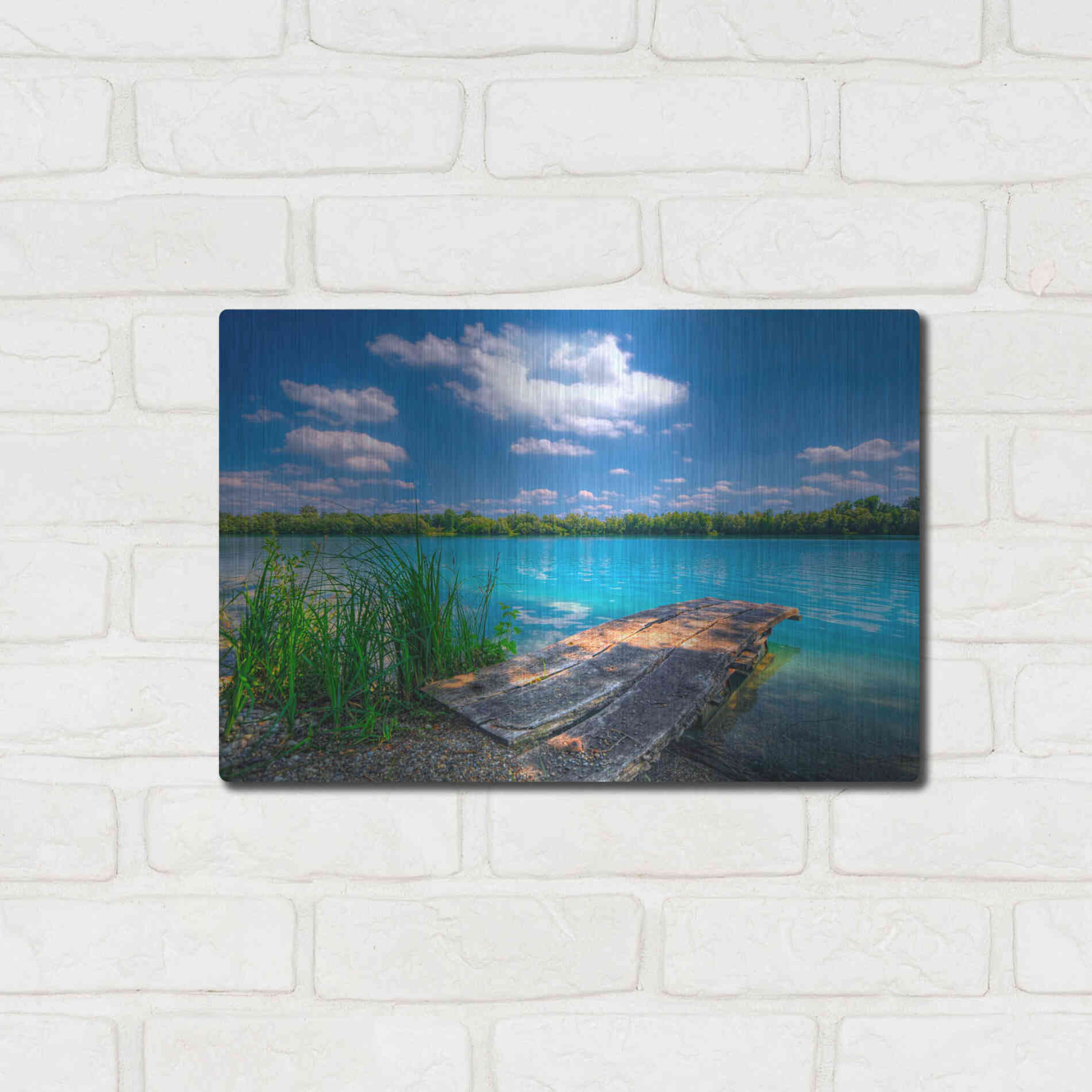 Luxe Metal Art 'Sunny Day' by Philippe Sainte-Laudy, Metal Wall Art,16x12