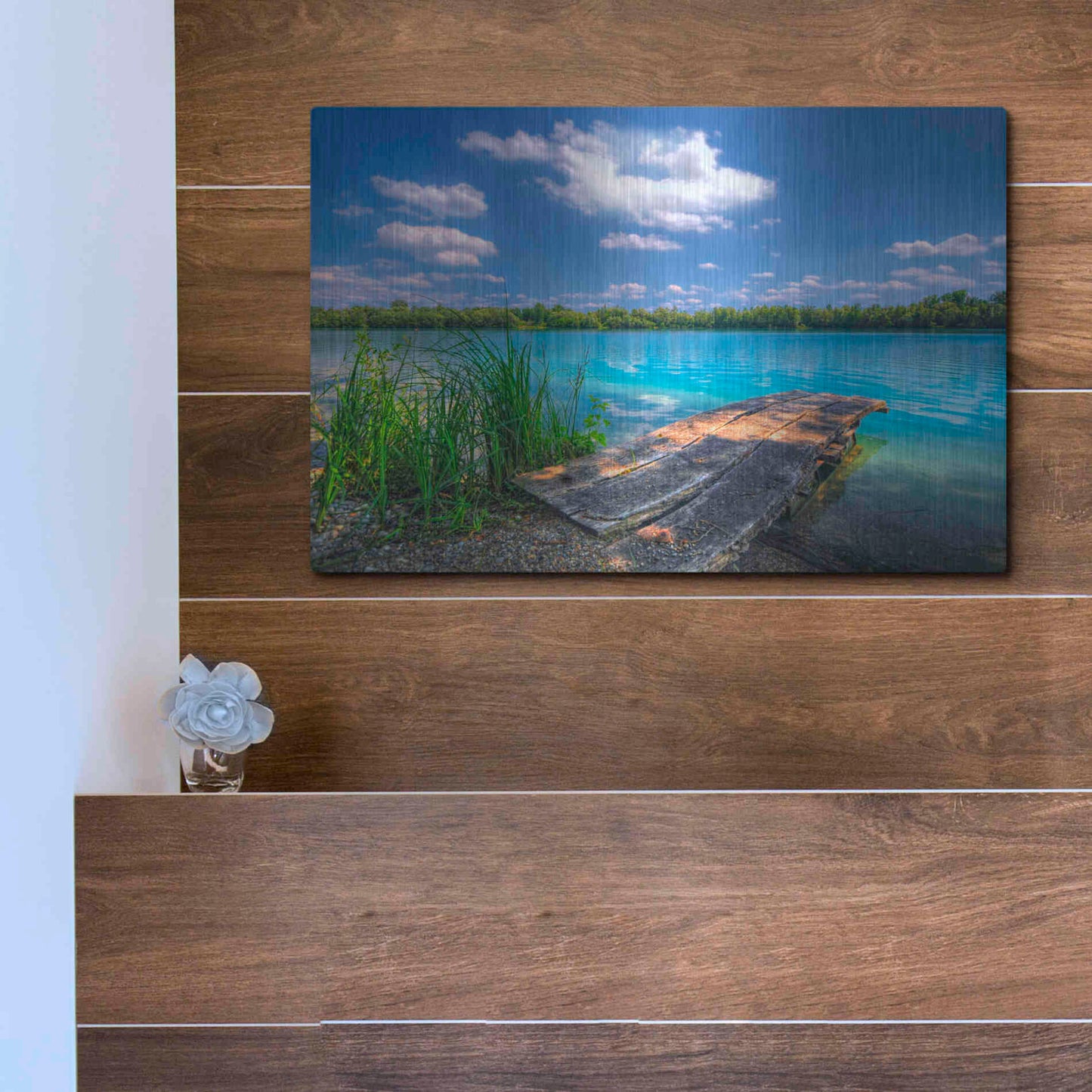 Luxe Metal Art 'Sunny Day' by Philippe Sainte-Laudy, Metal Wall Art,16x12