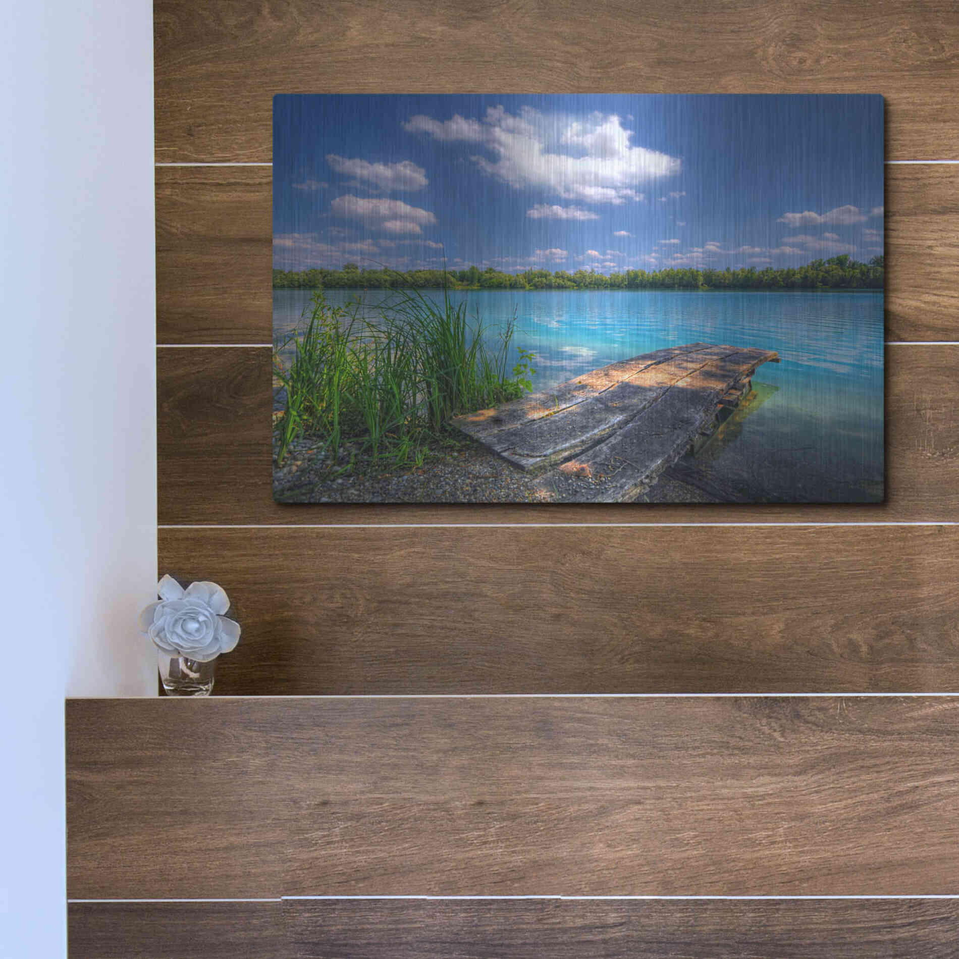 Luxe Metal Art 'Sunny Day' by Philippe Sainte-Laudy, Metal Wall Art,16x12