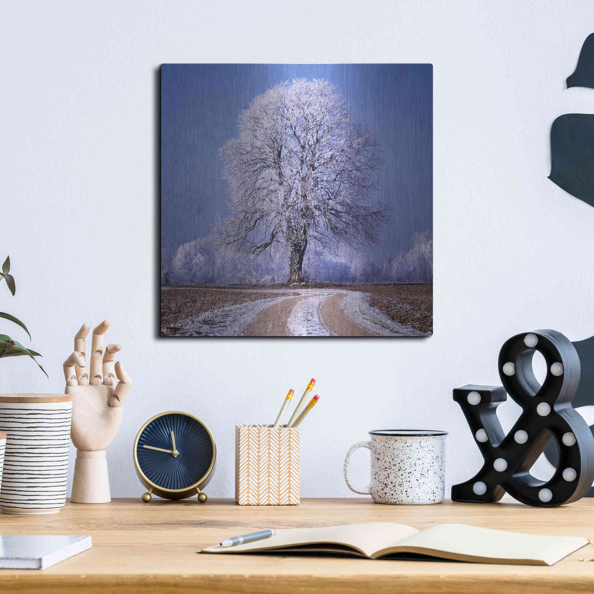 Luxe Metal Art 'The Sounds Of Silence' by Philippe Sainte-Laudy, Metal Wall Art,12x12