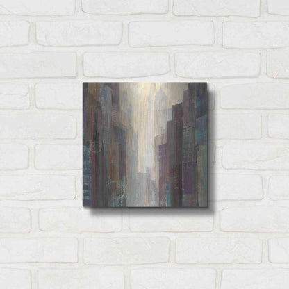 Luxe Metal Art 'City at Dawn' by Albena Hristova, Metal Wall Art,12x12