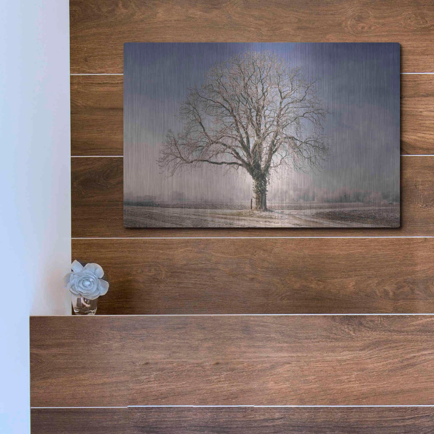 Luxe Metal Art 'The Tree Fairy Tale' by Philippe Sainte-Laudy, Metal Wall Art,16x12