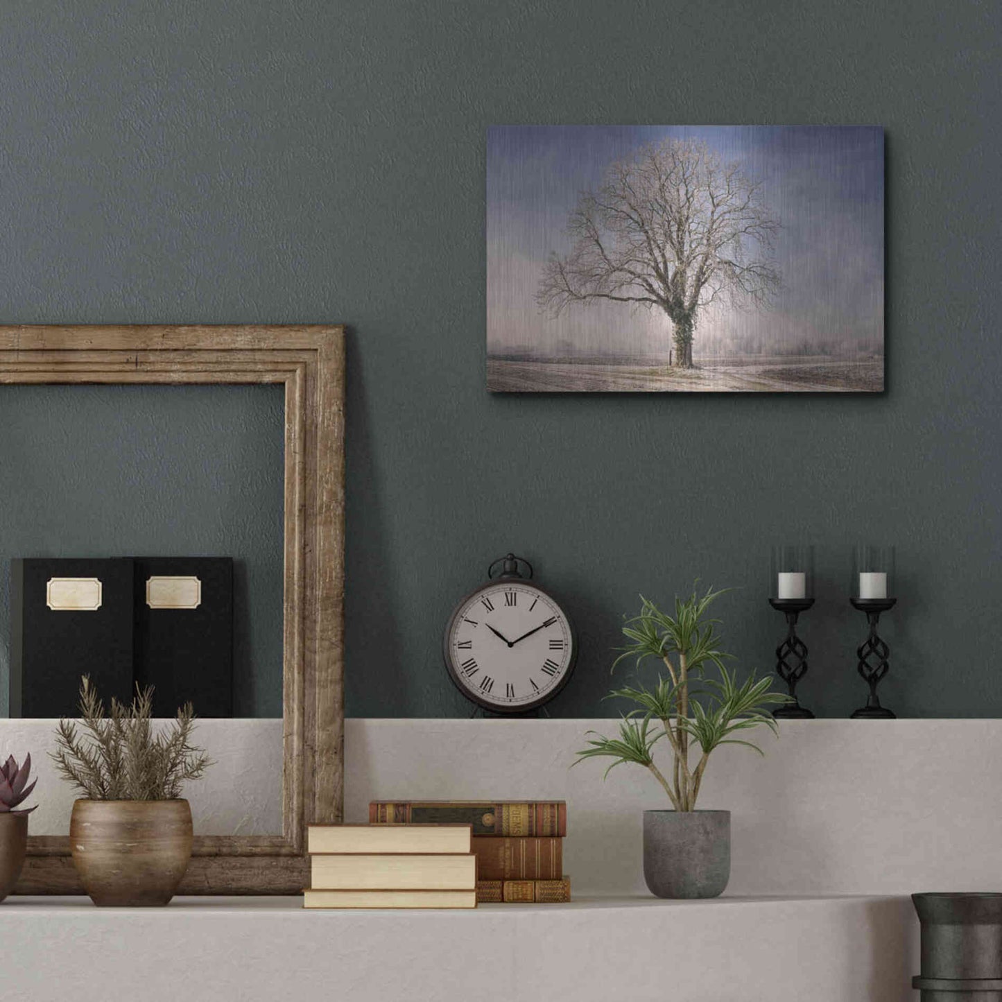 Luxe Metal Art 'The Tree Fairy Tale' by Philippe Sainte-Laudy, Metal Wall Art,16x12