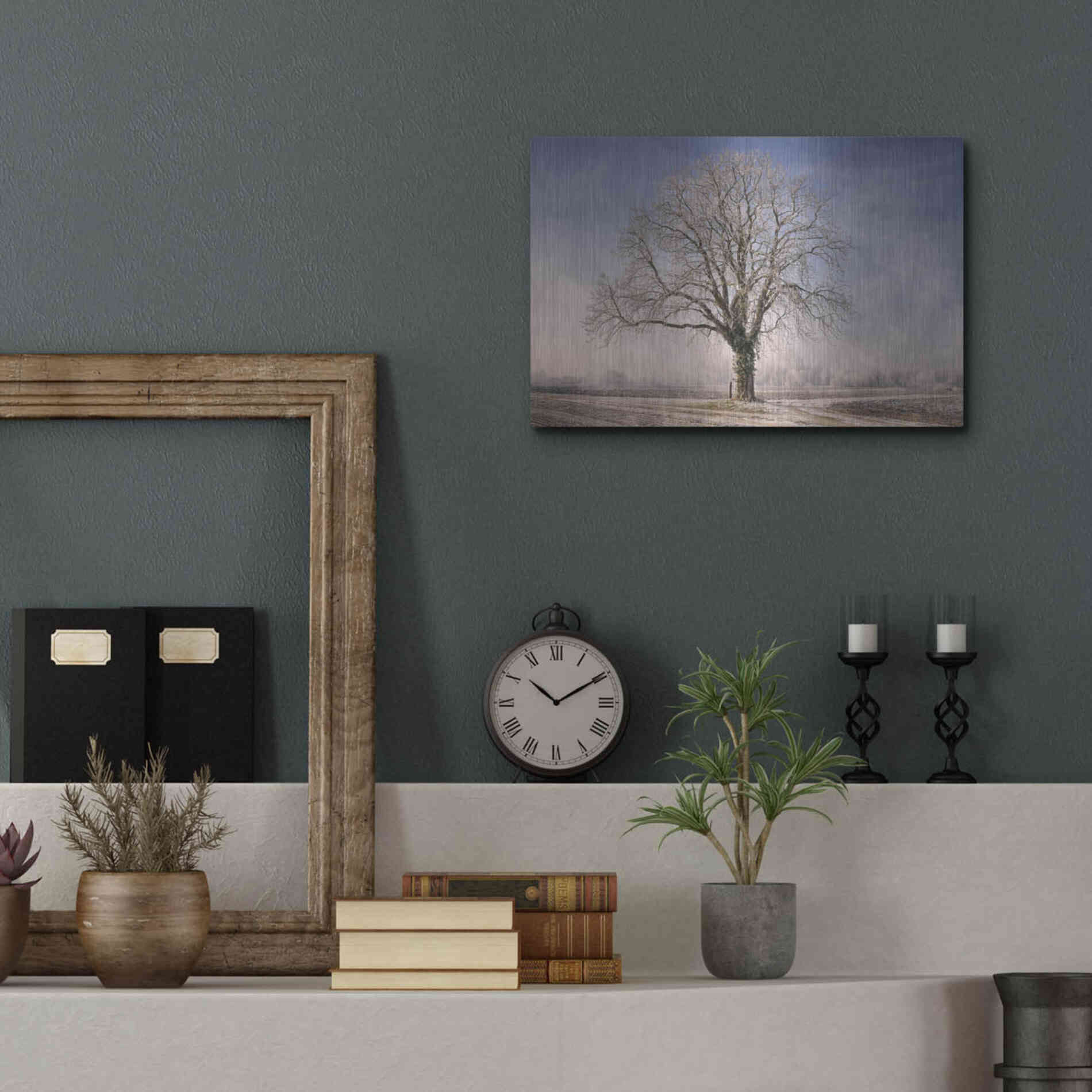 Luxe Metal Art 'The Tree Fairy Tale' by Philippe Sainte-Laudy, Metal Wall Art,16x12