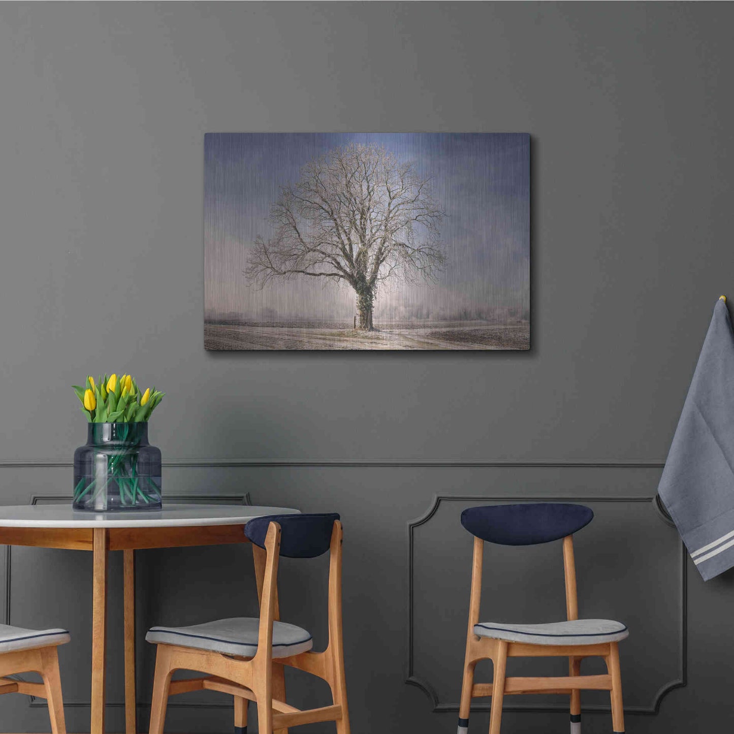 Luxe Metal Art 'The Tree Fairy Tale' by Philippe Sainte-Laudy, Metal Wall Art,36x24