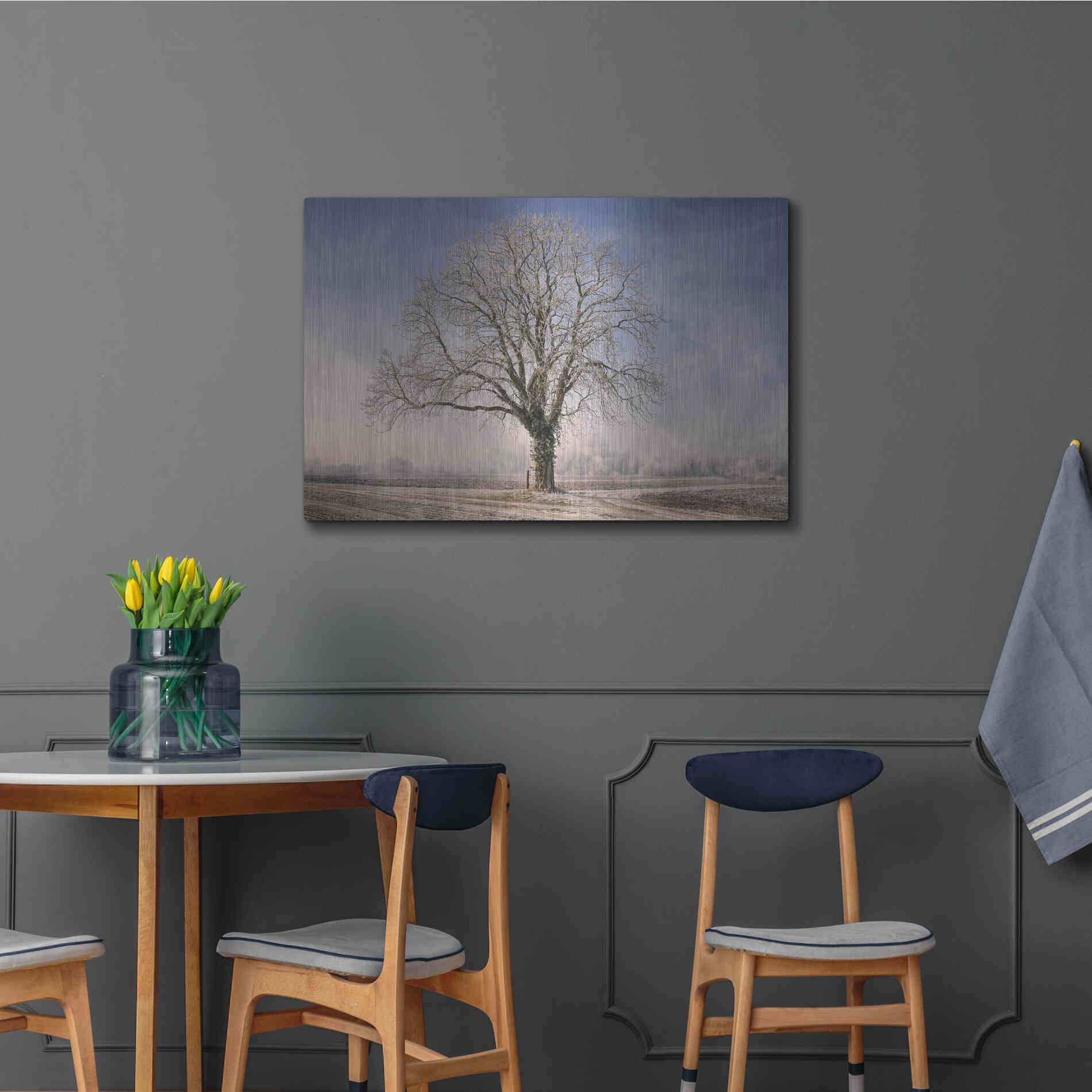 Luxe Metal Art 'The Tree Fairy Tale' by Philippe Sainte-Laudy, Metal Wall Art,36x24